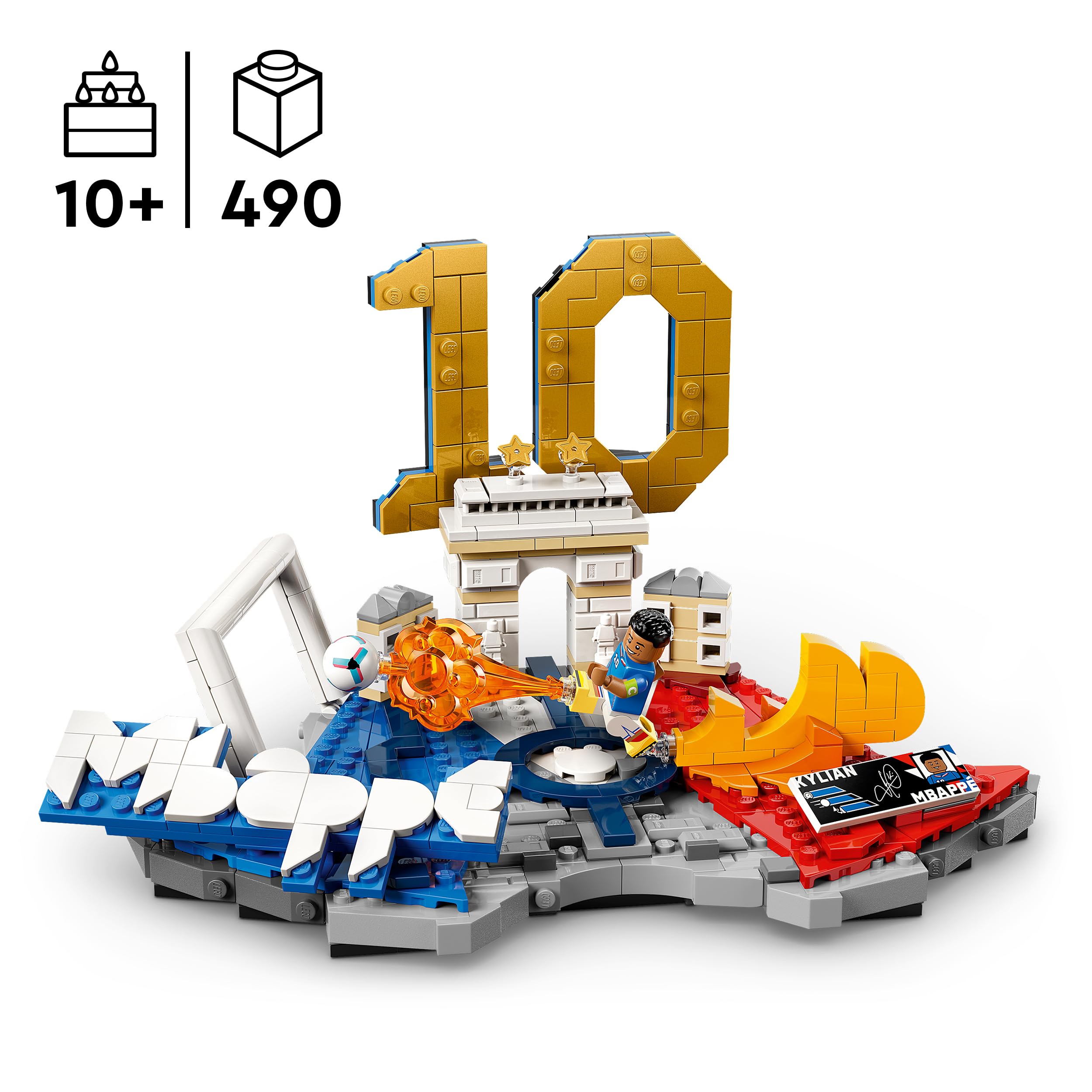 LEGO Editions Kylian Mbappé – Football Highlights Building Set 43013 | Ages 10+