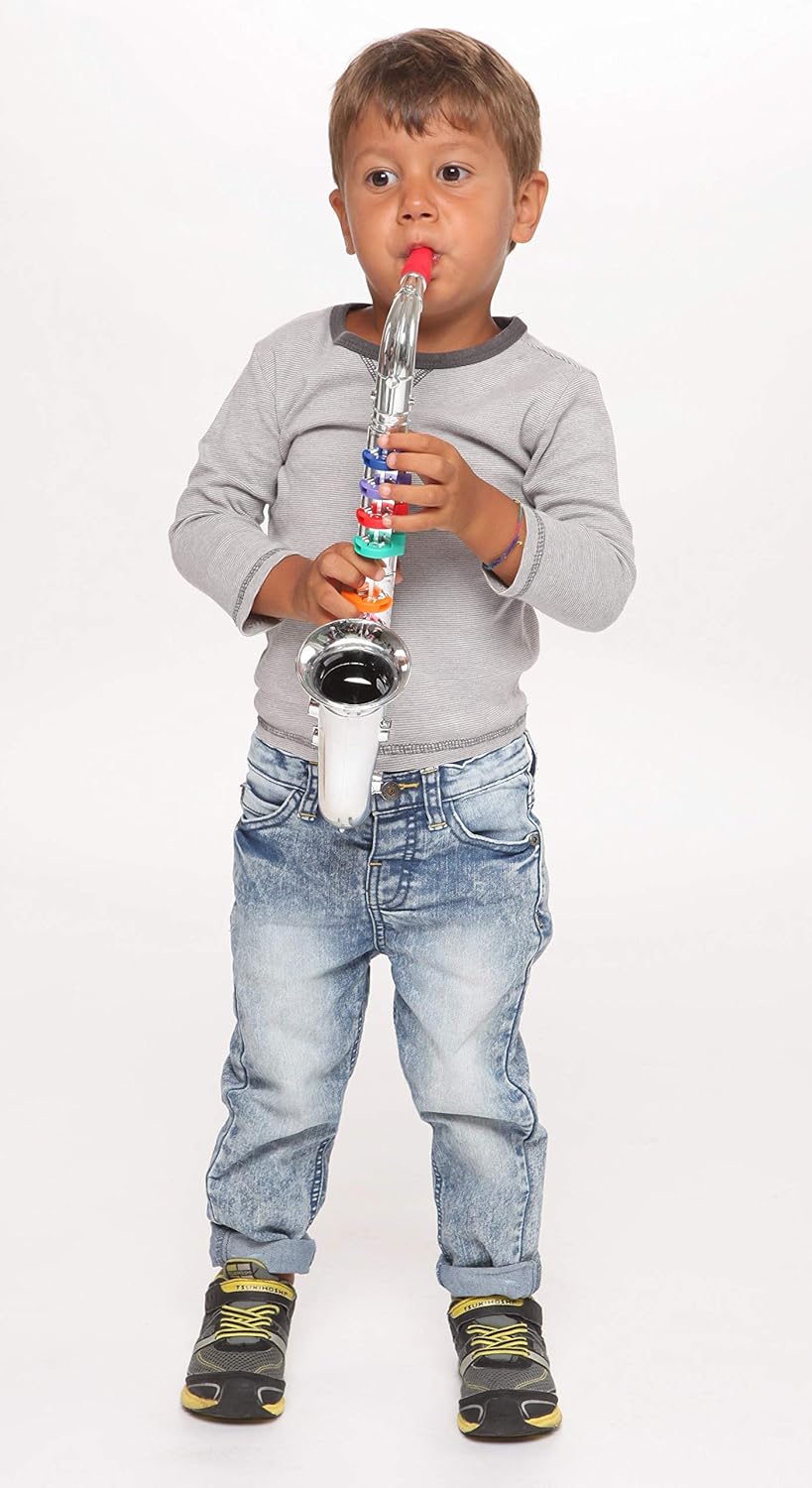 Bontempi 8-Note Saxophone with Colored Keys, 42 cm, Multi-Color 4