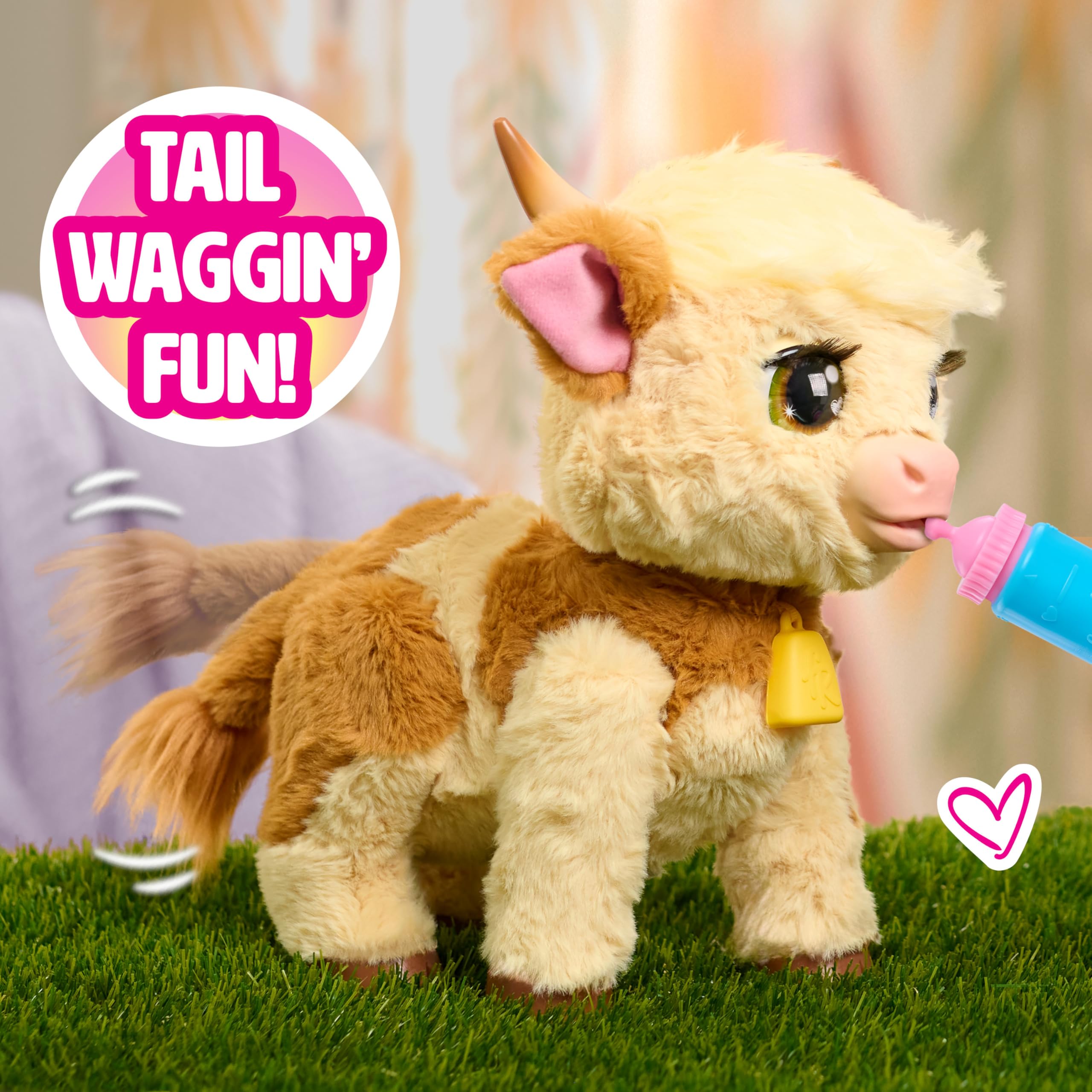 furReal Maggie the Feed & Follow Cow - Interactive Plush Toy for Ages 4+ 20