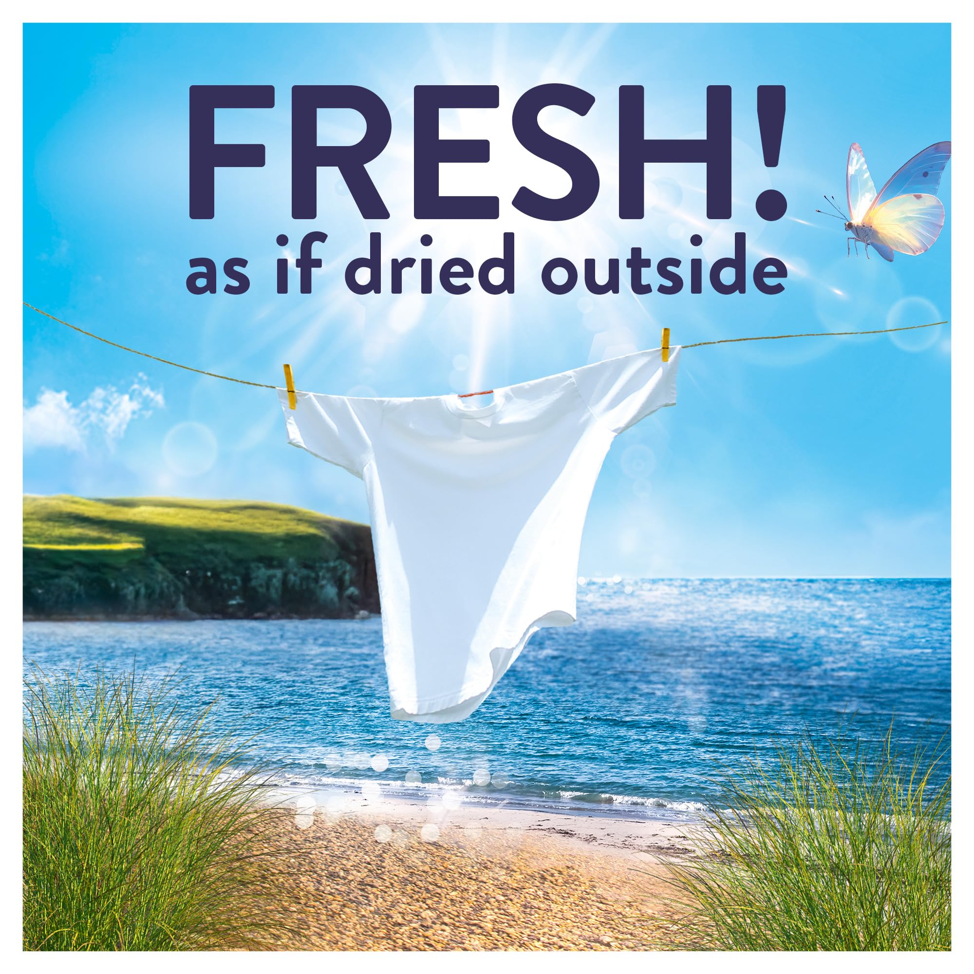 Lenor Outdoorable Liquid Fabric Softener Seabreeze Stroll - 105 Washes, 1.47L