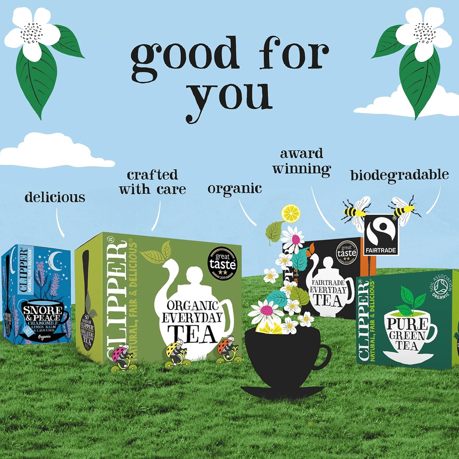 Clipper Fairtrade Everyday One Cup Teabags (440 Teabags) 5