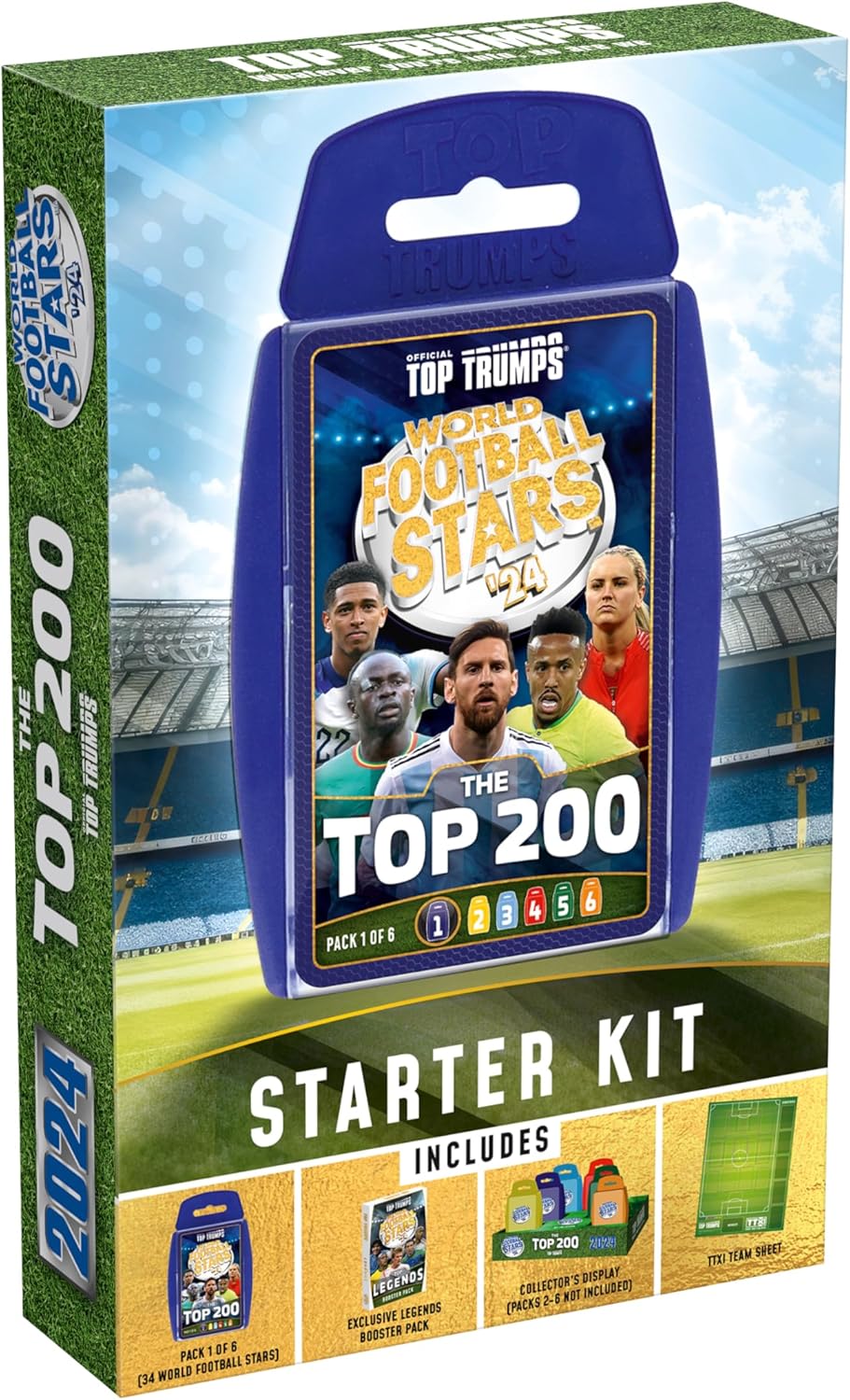 Top Trumps World Football Stars Top 200 Starter Kit Card Game