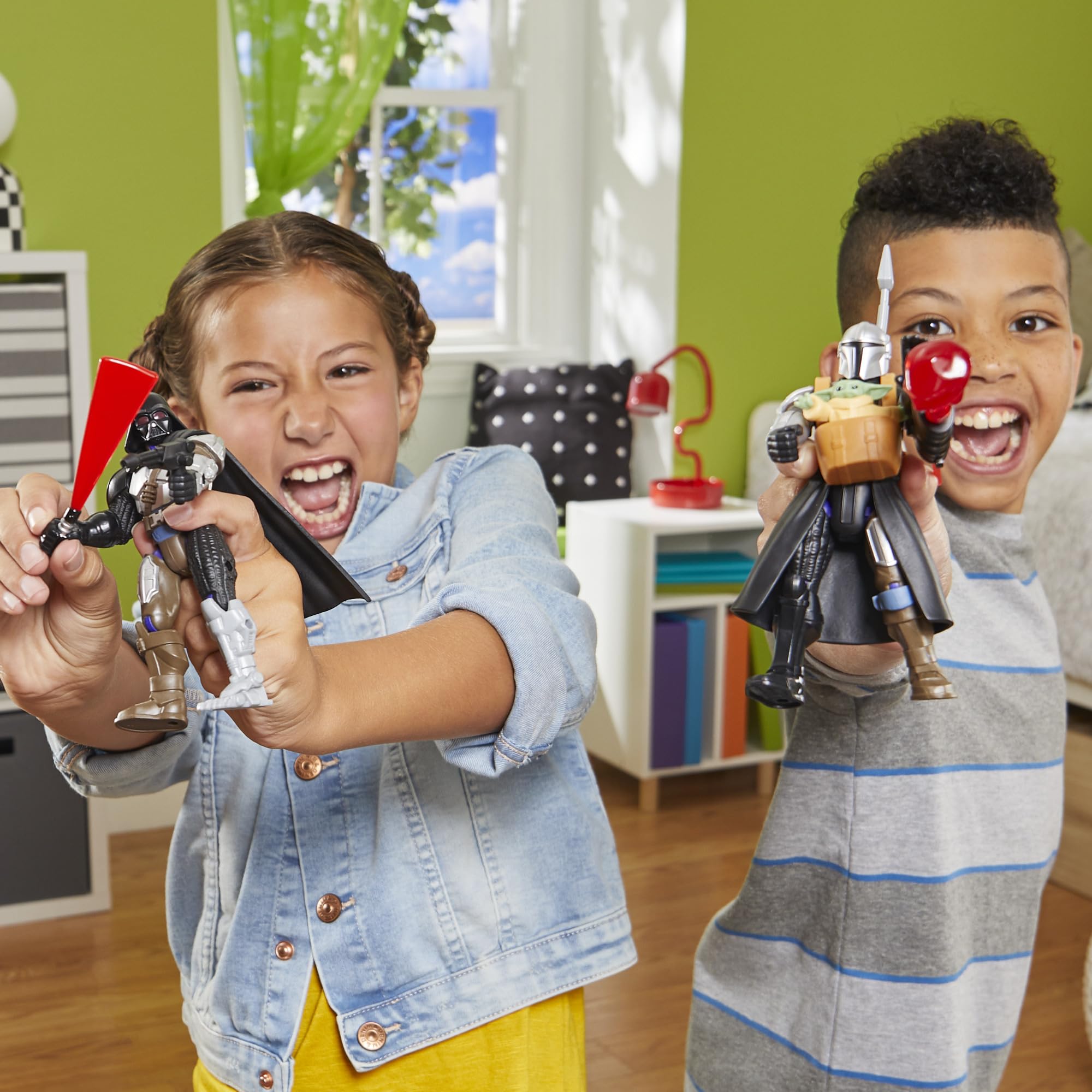 Star Wars MixMashers The Mandalorian and Grogu Action Figure Set - Mix-and-Match Play for Kids 7