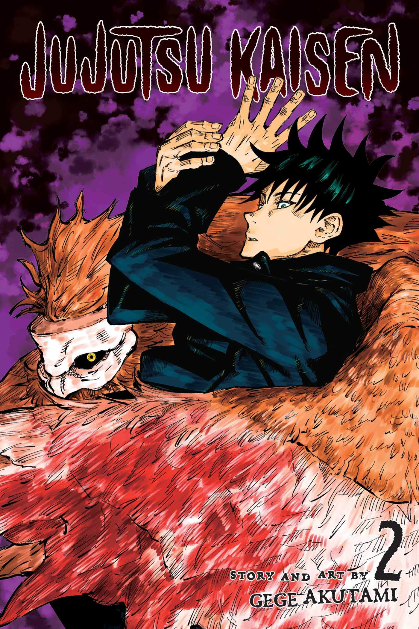 Jujutsu Kaisen Vol 2 by Gege Akutami | Fantasy Graphic Novel Paperback