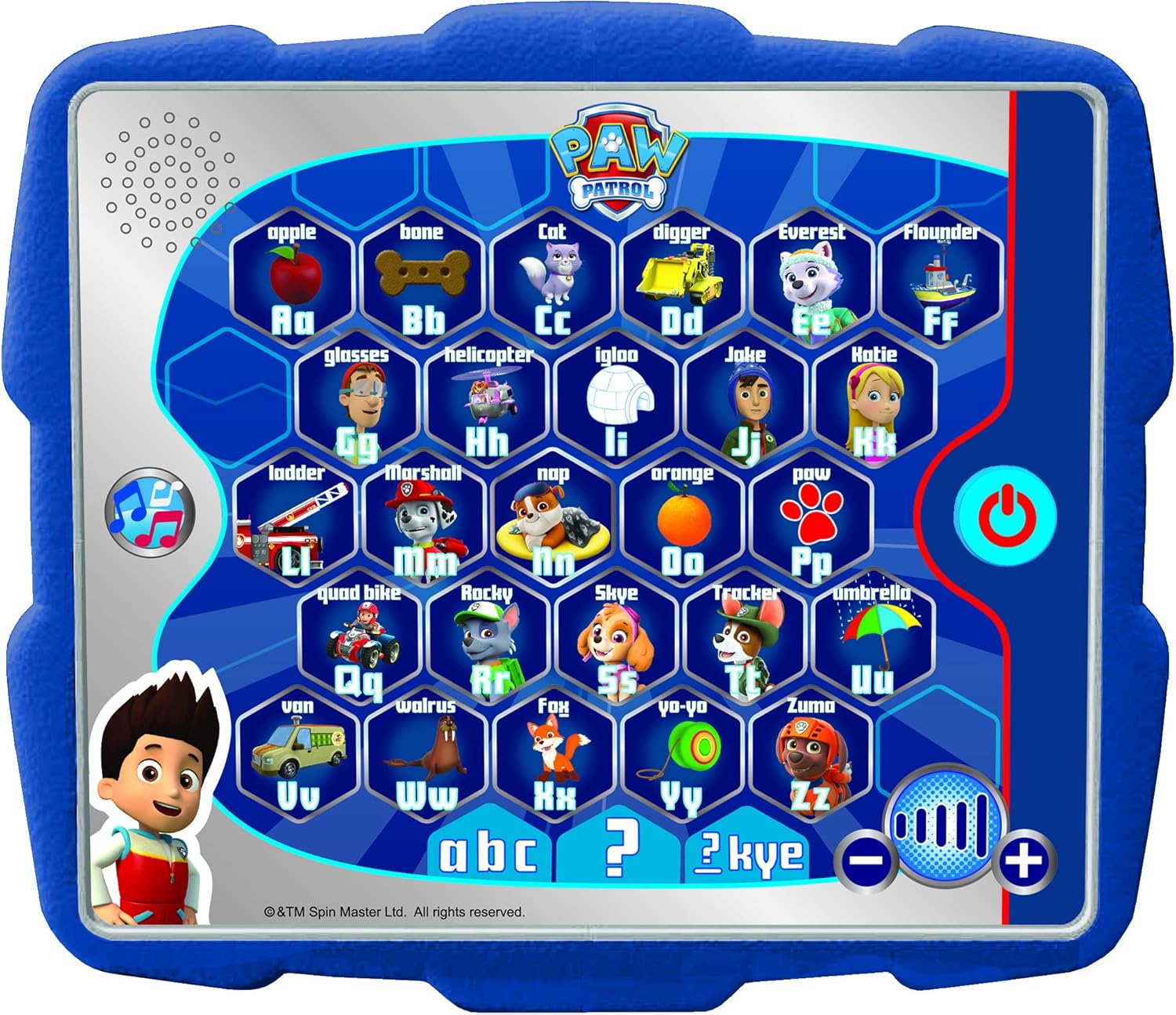 PAW Patrol Ryder's Alphabet Tablet Toy - Interactive Educational Learning for Kids 3-5 Years 5