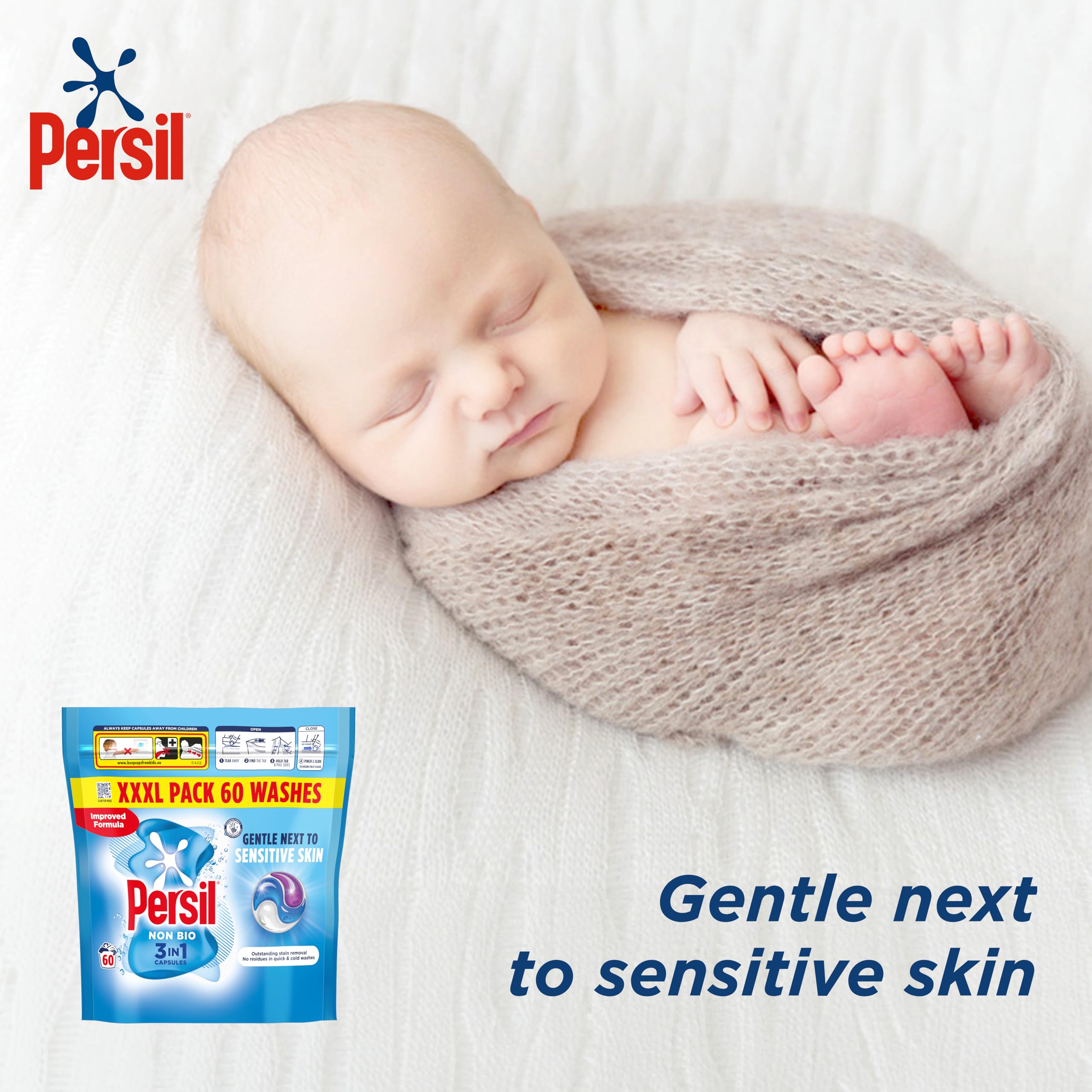 Persil - Non Bio 3 in 1 Washing Capsules Laundry Detergent 4