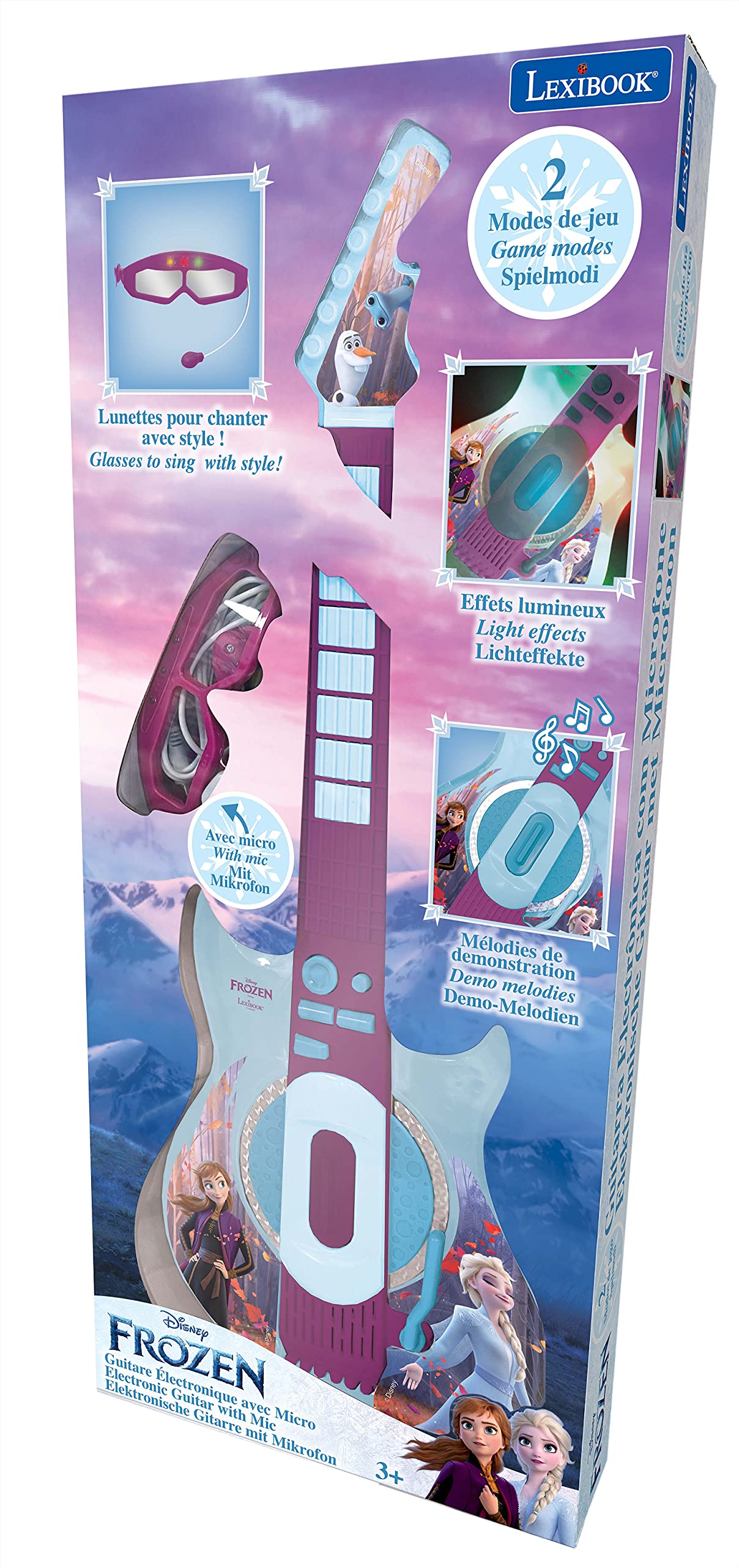 Lexibook Frozen Light-Up Electronic Guitar with Microphone - Musical Toy for Kids 3+ 11