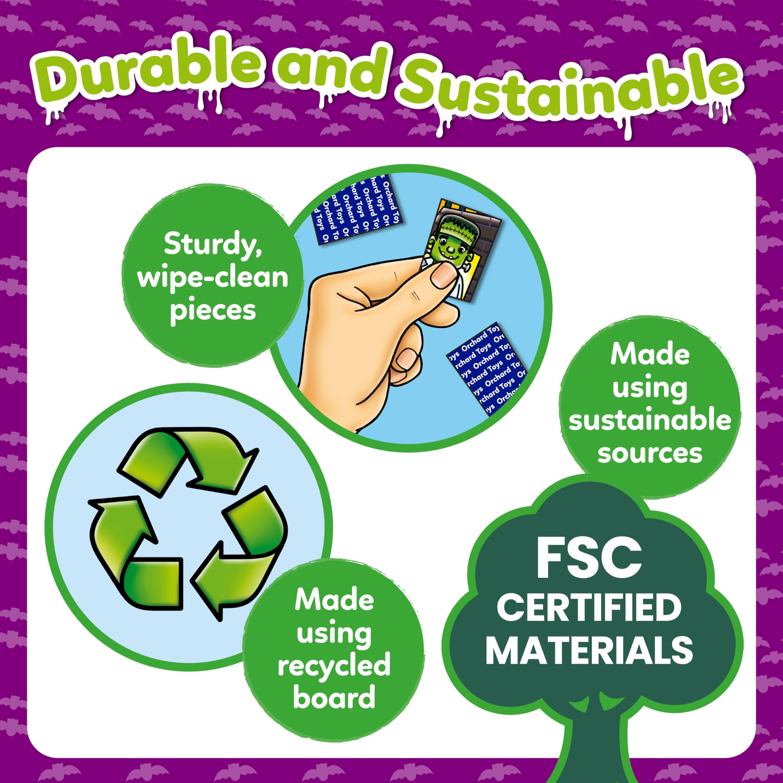 Orchard Toys Haunted House Lotto - Compact Board Game for Kids Ages 3-6