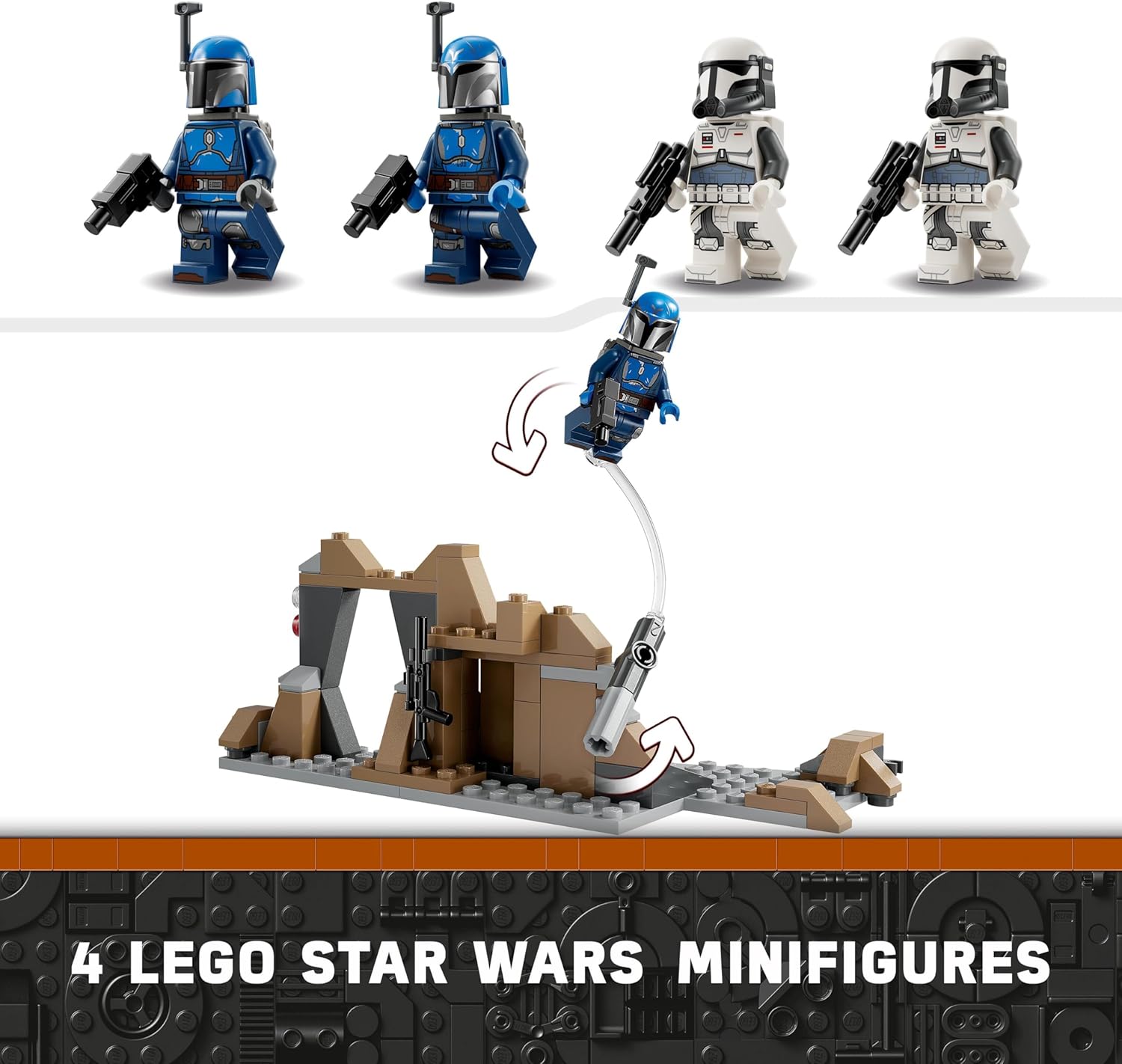 LEGO Star Wars: The Mandalorian Ambush on Mandalore Battle Pack - Building Toy Set for Kids 6+ 3