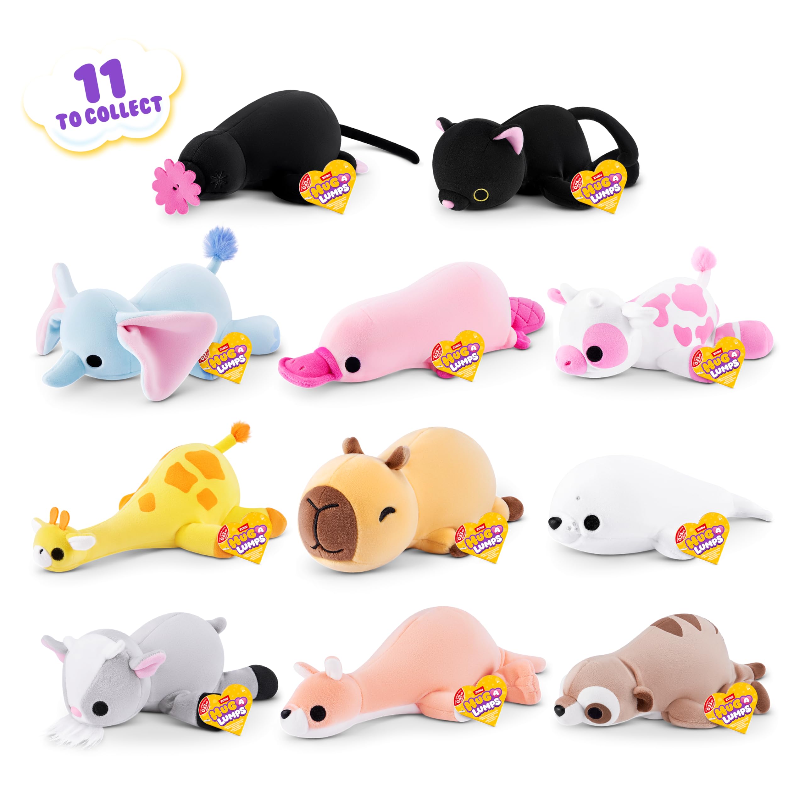 Hug-A-Lumps 3 Pack Baby by ZURU - Cuddly Weighted Plush for Calm & Comfort 8