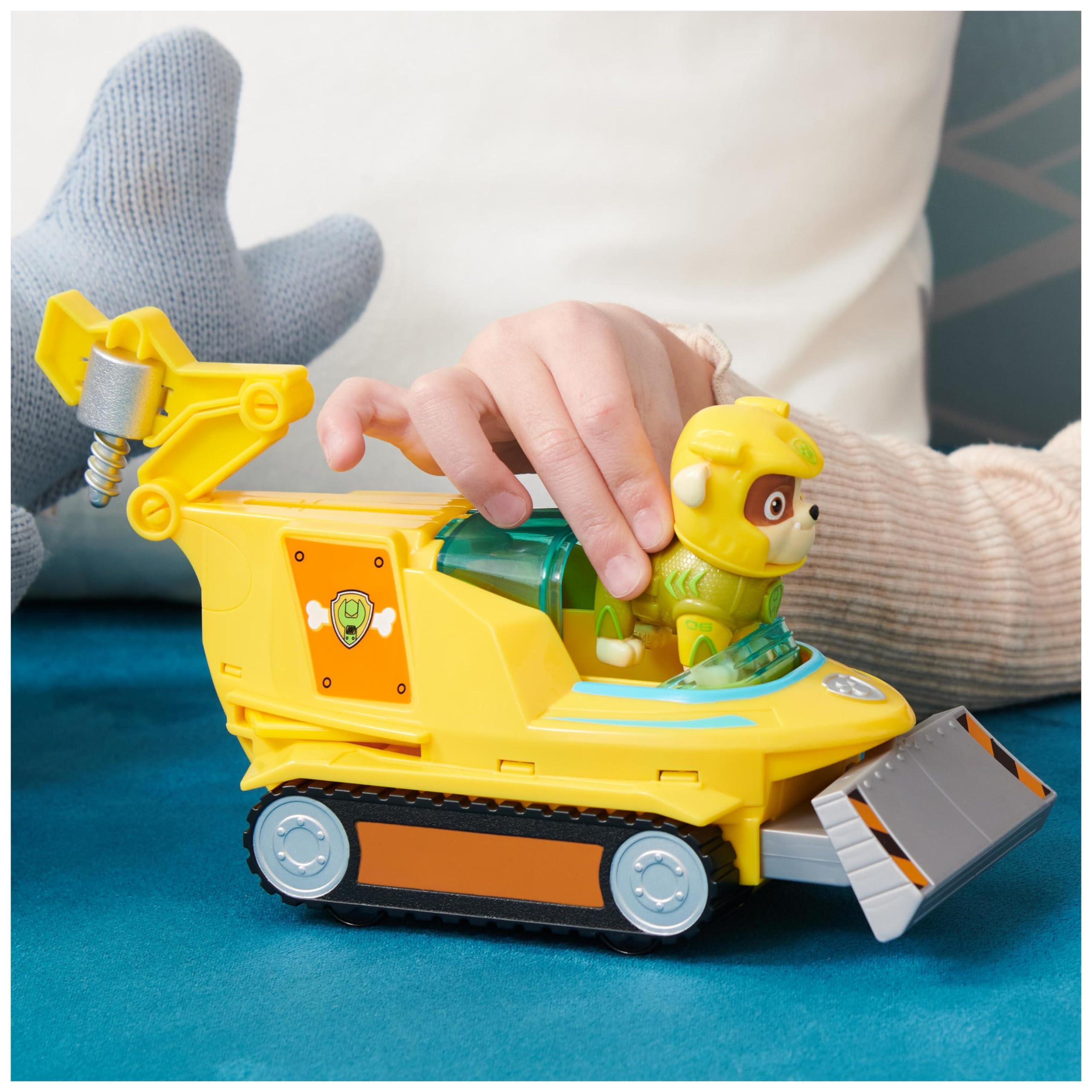 Paw Patrol Aqua Pups Rubble Transforming Hammerhead Shark Vehicle with Action Figure - Ages 3+ 8