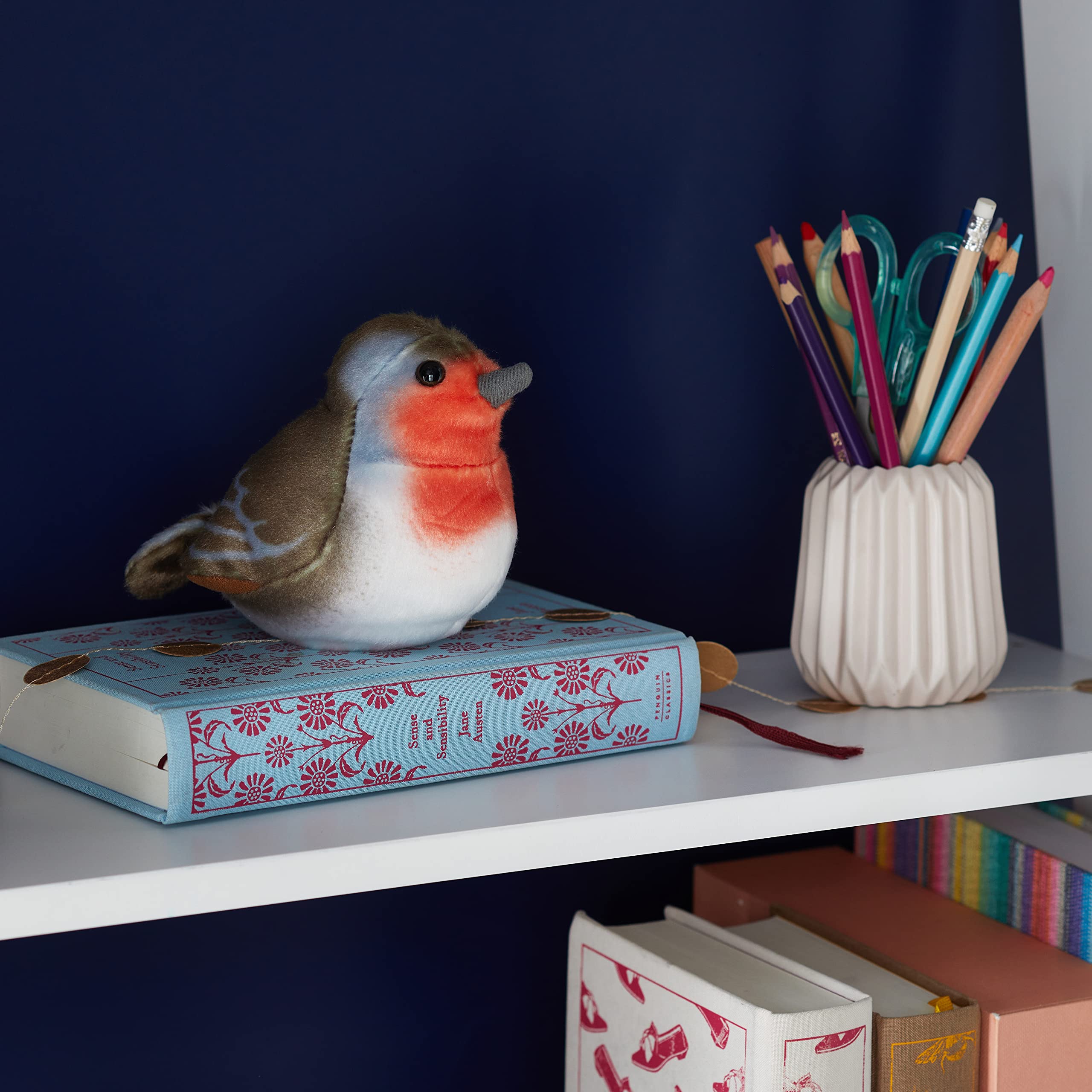 WILD REPUBLIC Realistic Bird Plush - Real Bird Calls | Soft Plush | Hand-Crafted