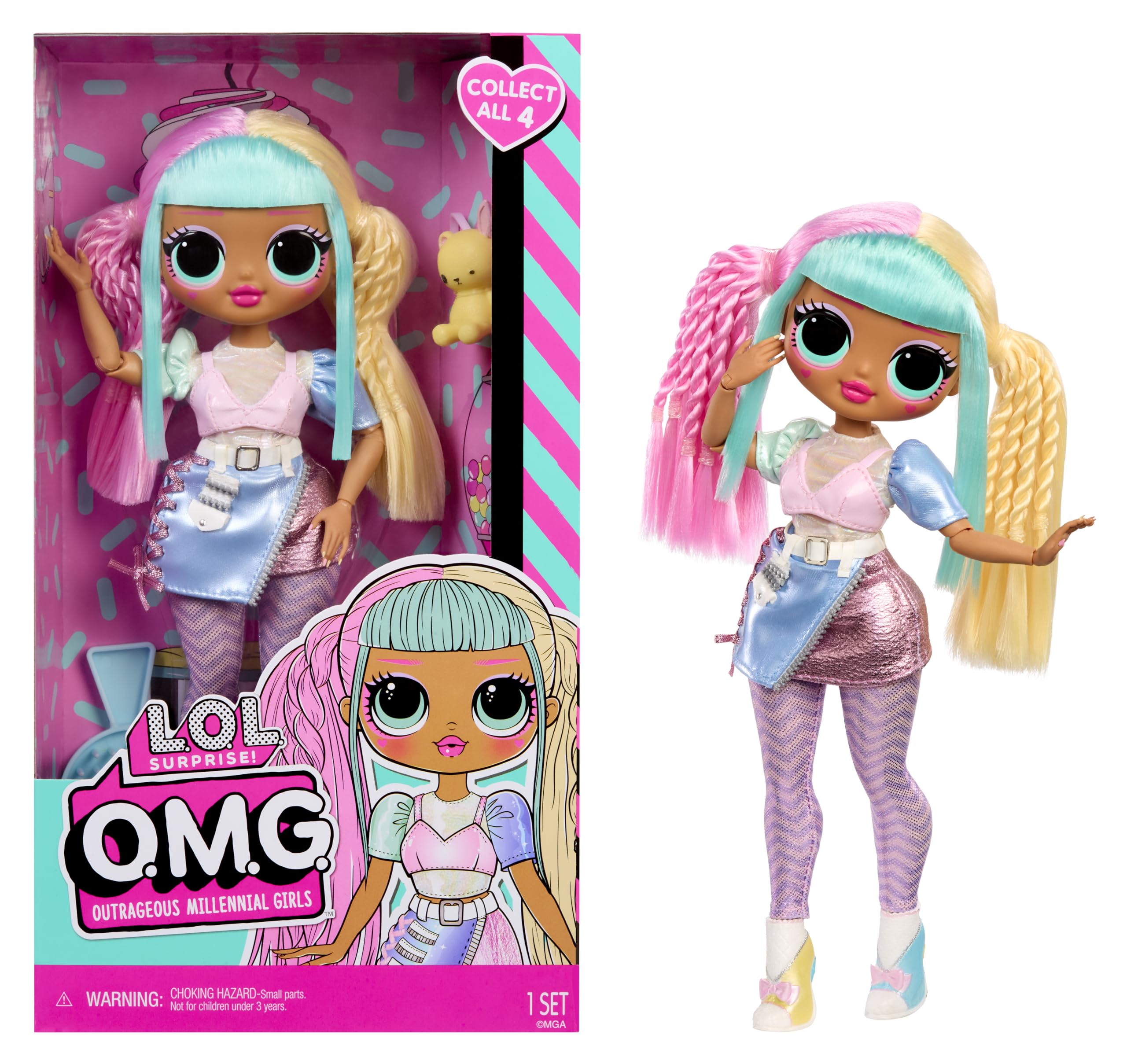 L.O.L. Surprise! OMG Doll - Candylicious - Fashion Doll with Outfit for Kids 3+ 4