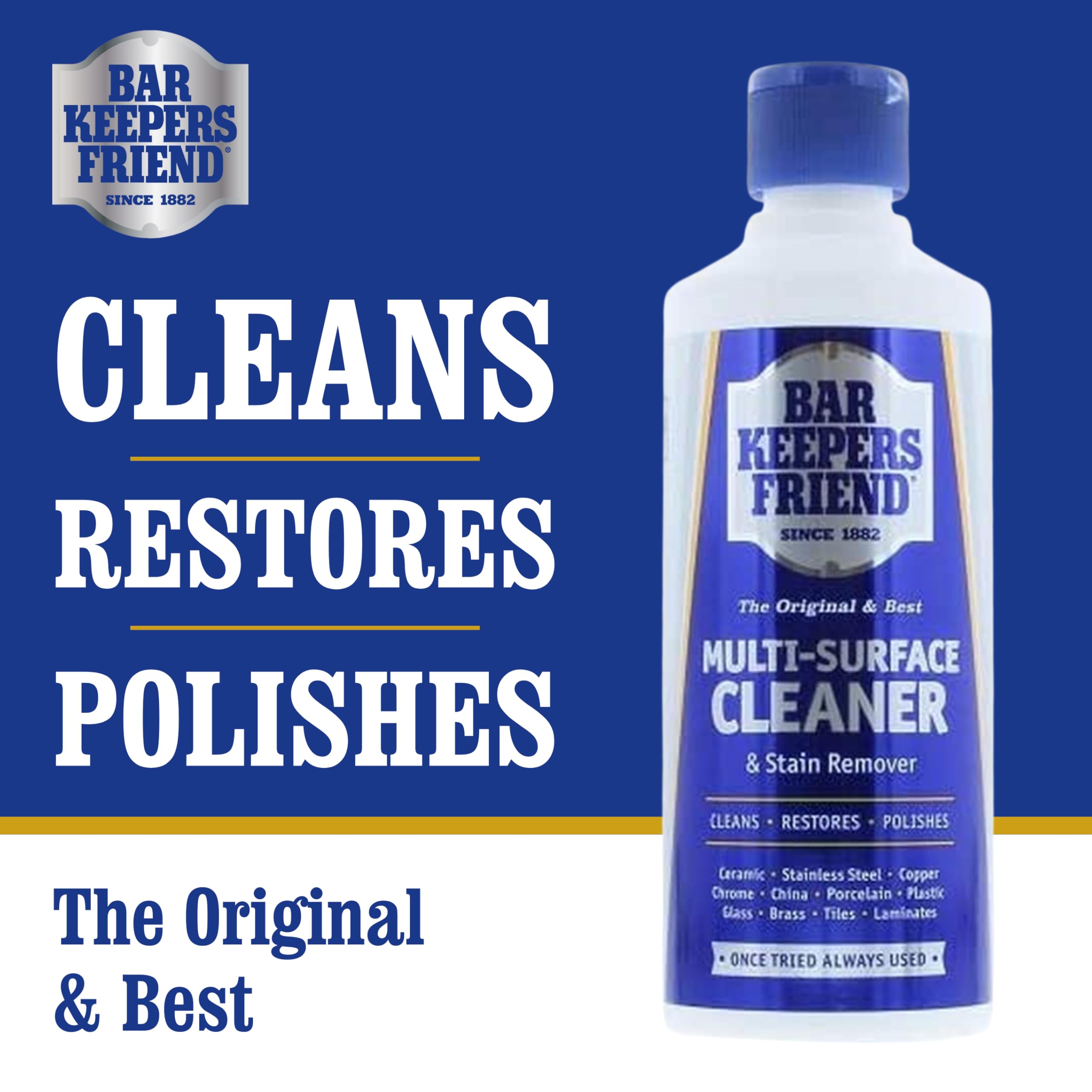 Bar Keepers Friend Original Stain Remover Powder 250g - Cleans, Restores, Polishes 3