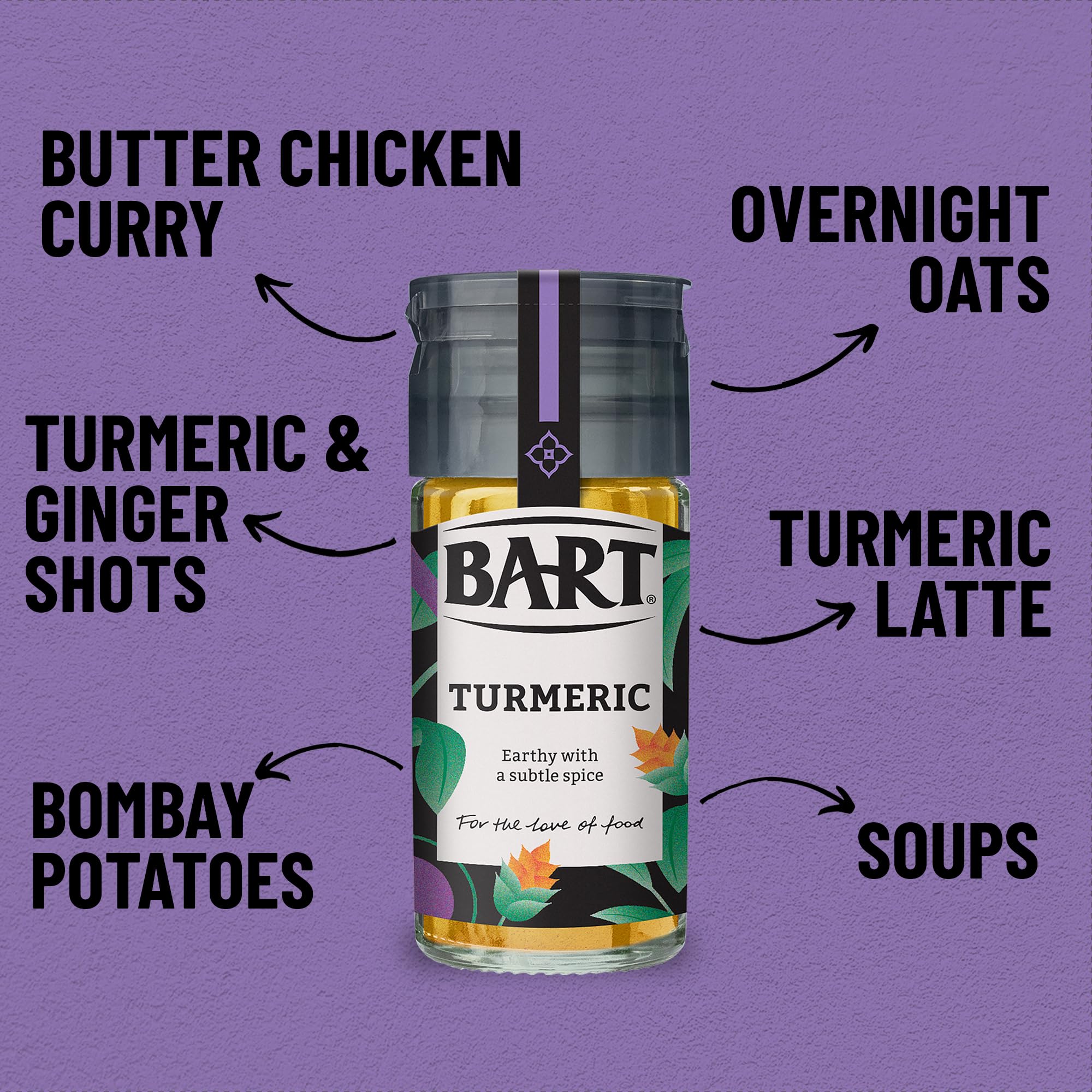 BART Essential Spices Bundle – 6-teiliges Gewürzset mit Chiliflocken, Kurkuma, Kreuzkümmel, Zimt, Paprika und gemischten Gewürzen 3