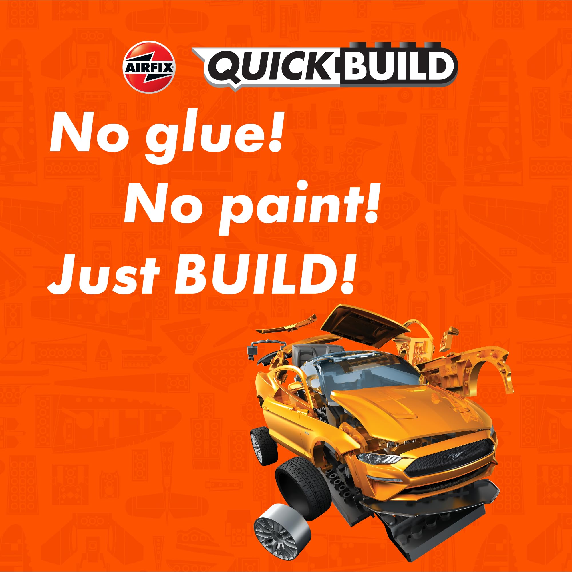 Airfix J6036 Quick Build Ford Mustang GT - Snap-Together Model Kit for Kids & Adults 10