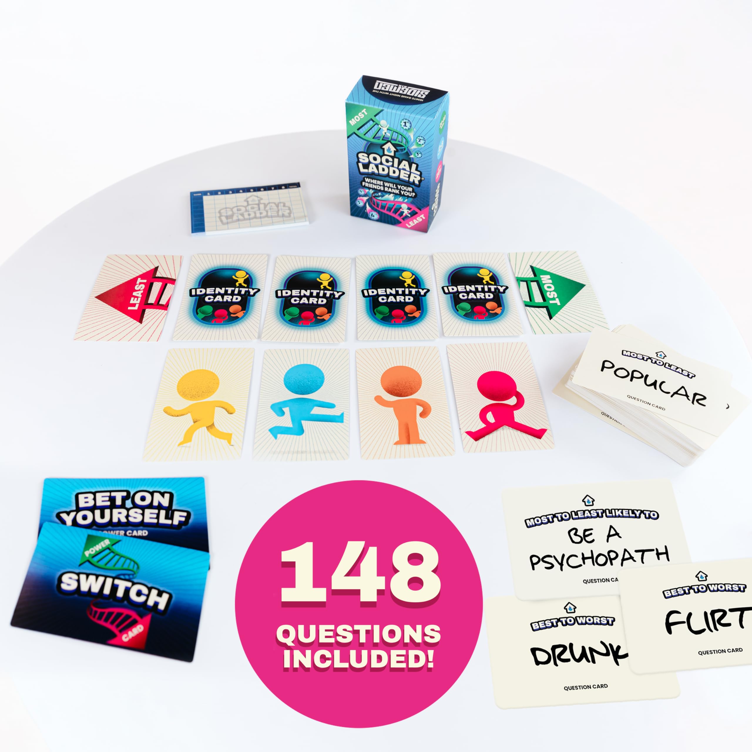 Sidemen SOCIAL LADDER Card Game | Fun Rating Party Game for Friends 3