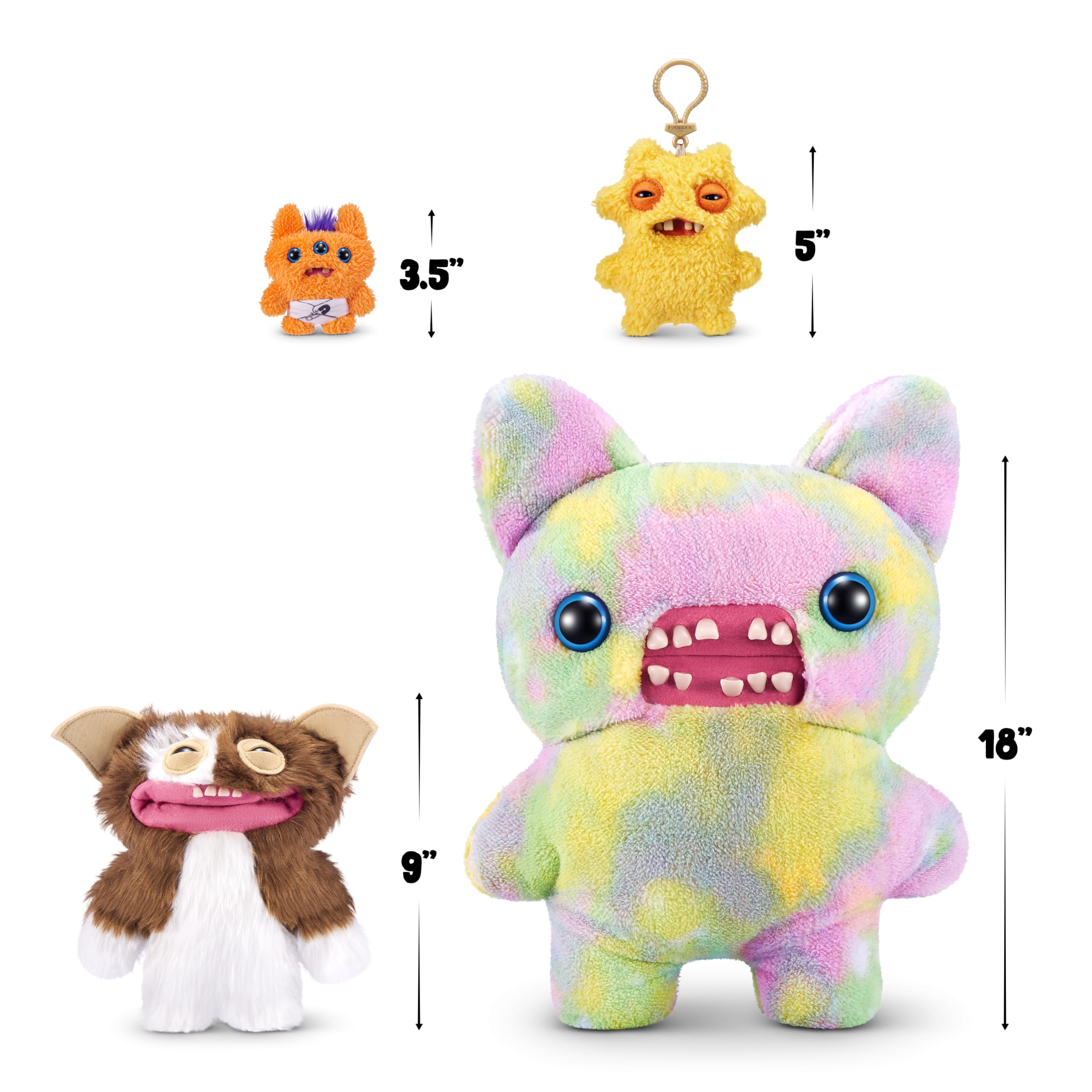 Fuggler x The Gremlins Gizmo Plush Toy - 9" Collectible Ugly Monster Plush for Kids 4+ 3
