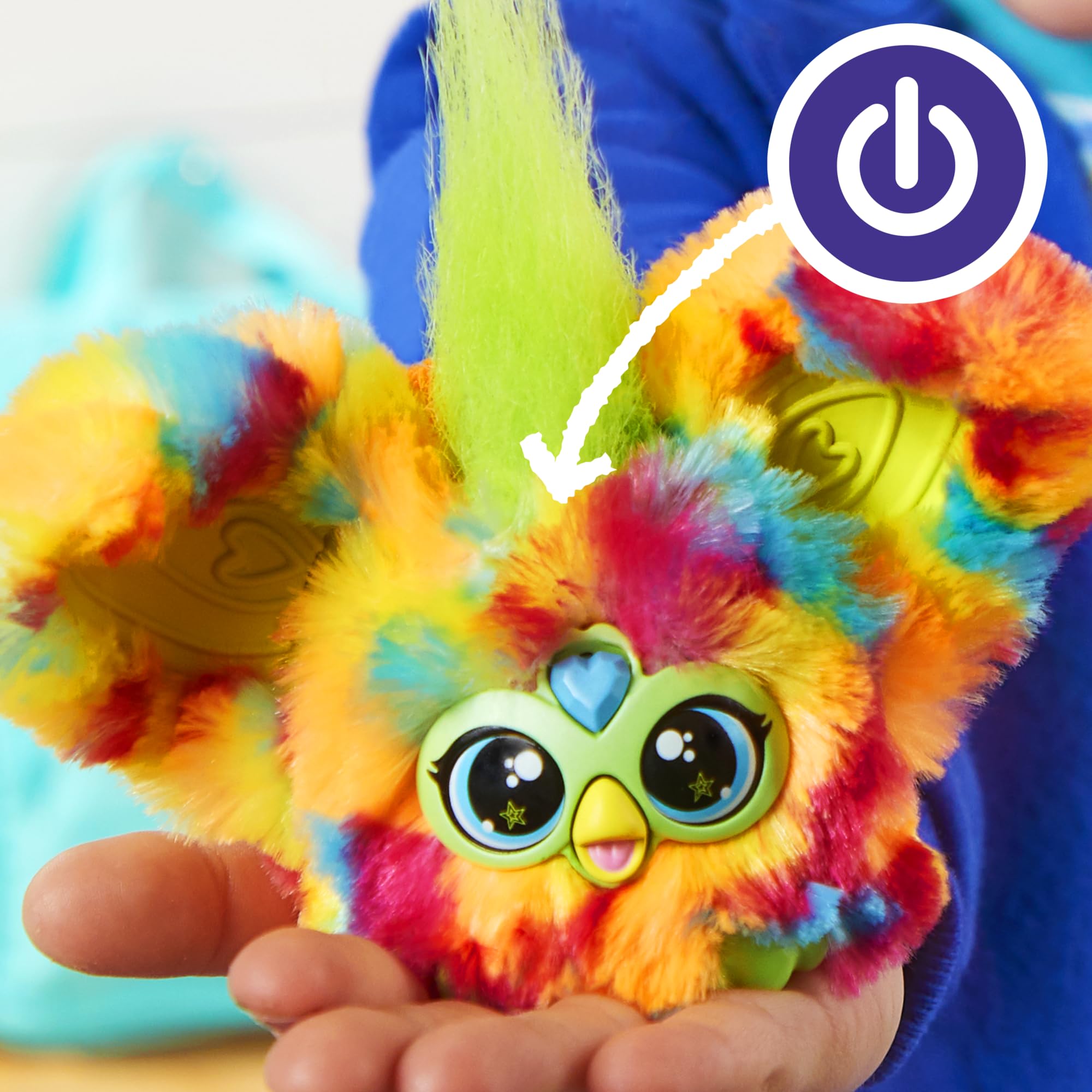 Furby Pix-Elle Mini Electronic Plush Toy - Series 1 Furblet with Sounds & Keychain Clip 6