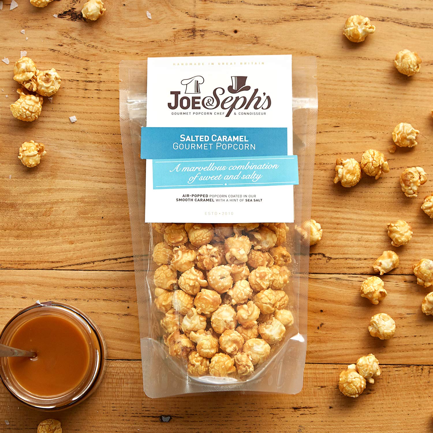 Joe & Seph's Salted Caramel Popcorn (4x70g) - Gourmet Air-Popped Snack, 2 Star Great Taste Award Winner 4