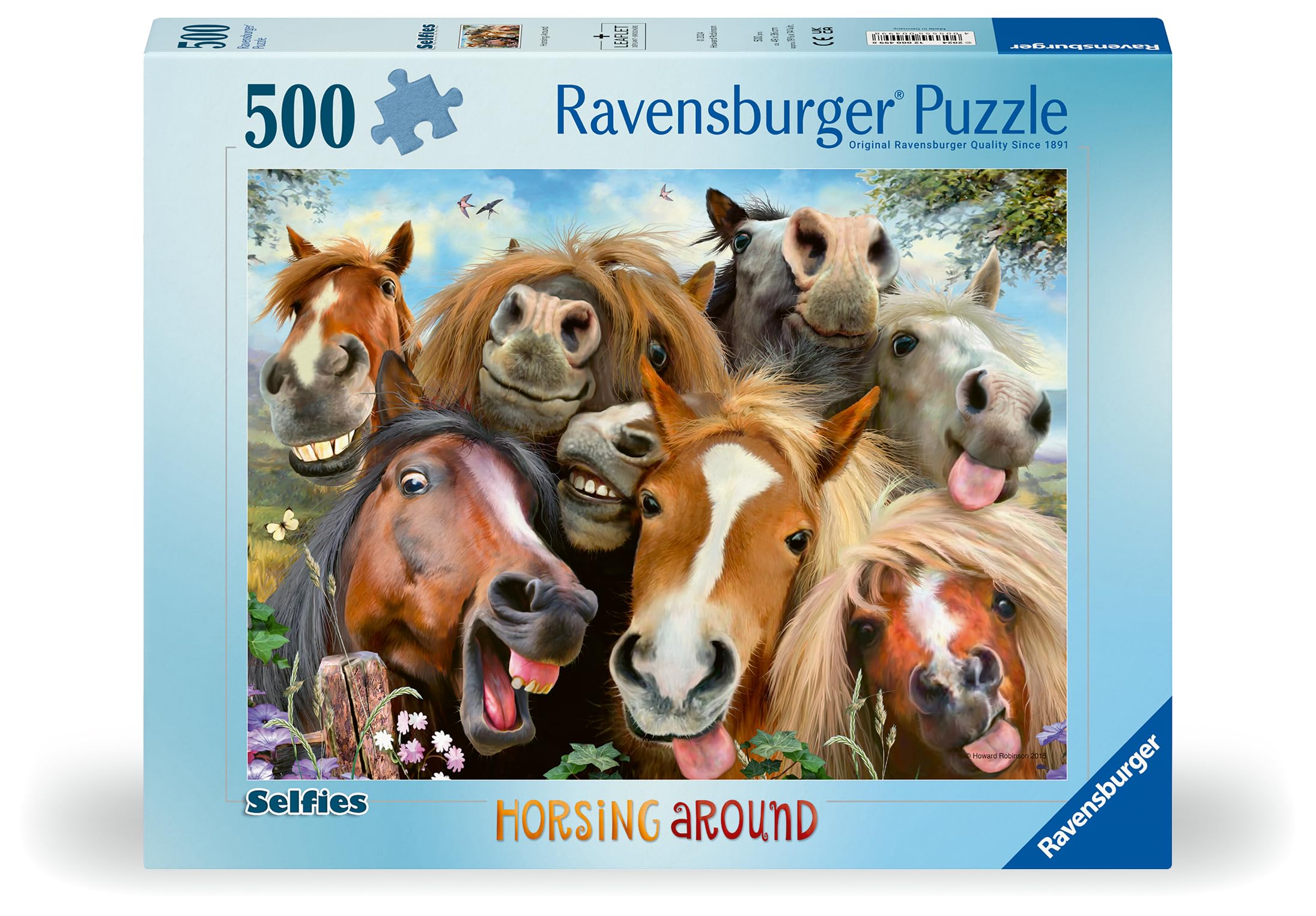 Ravensburger Selfies Horsing Around 500 Piece Jigsaw Puzzle for Adults & Kids 10+ 7