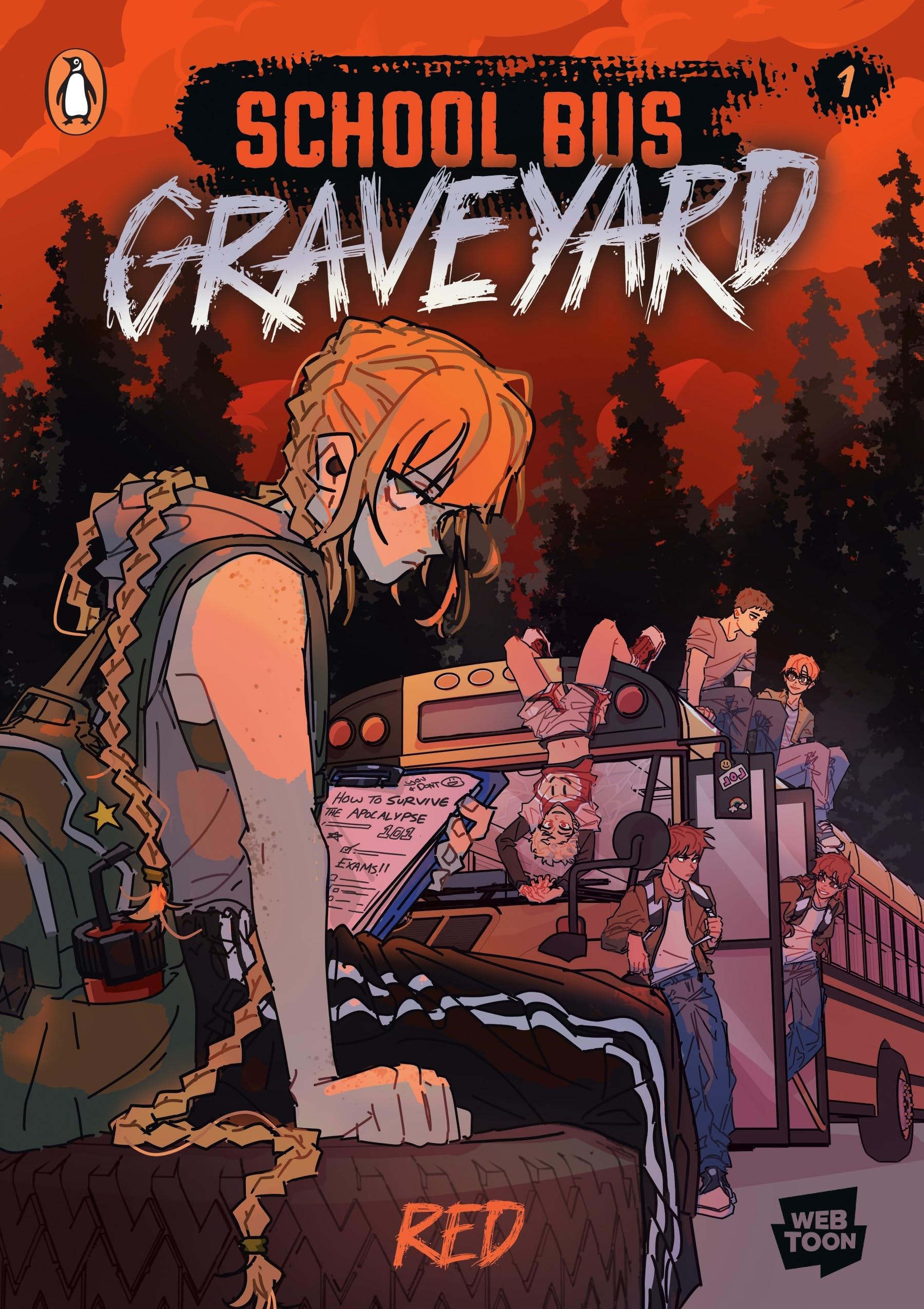 Penguin School Bus Graveyard, Volume 1 Graphic Novel | Mystery & Detective | Paperback 1