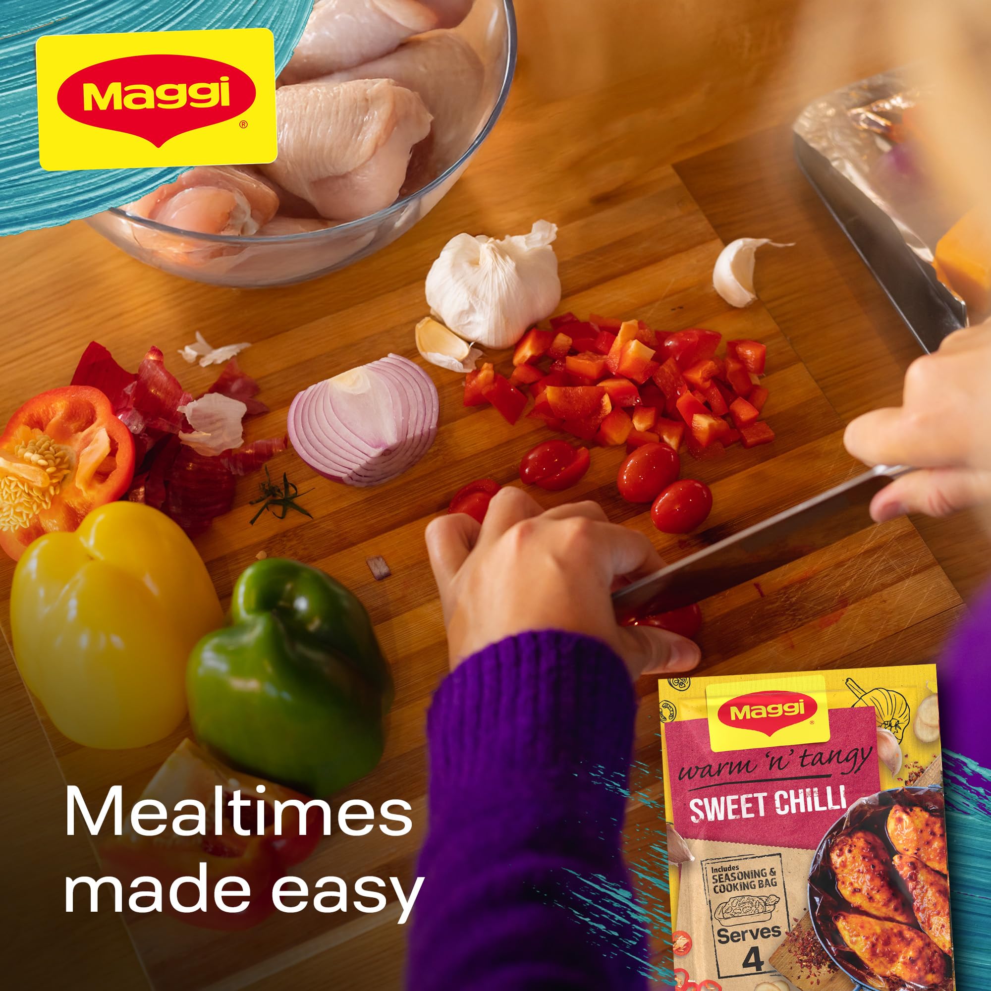 MAGGI - So Juicy Sweet Chilli Recipe Mix 44g 4