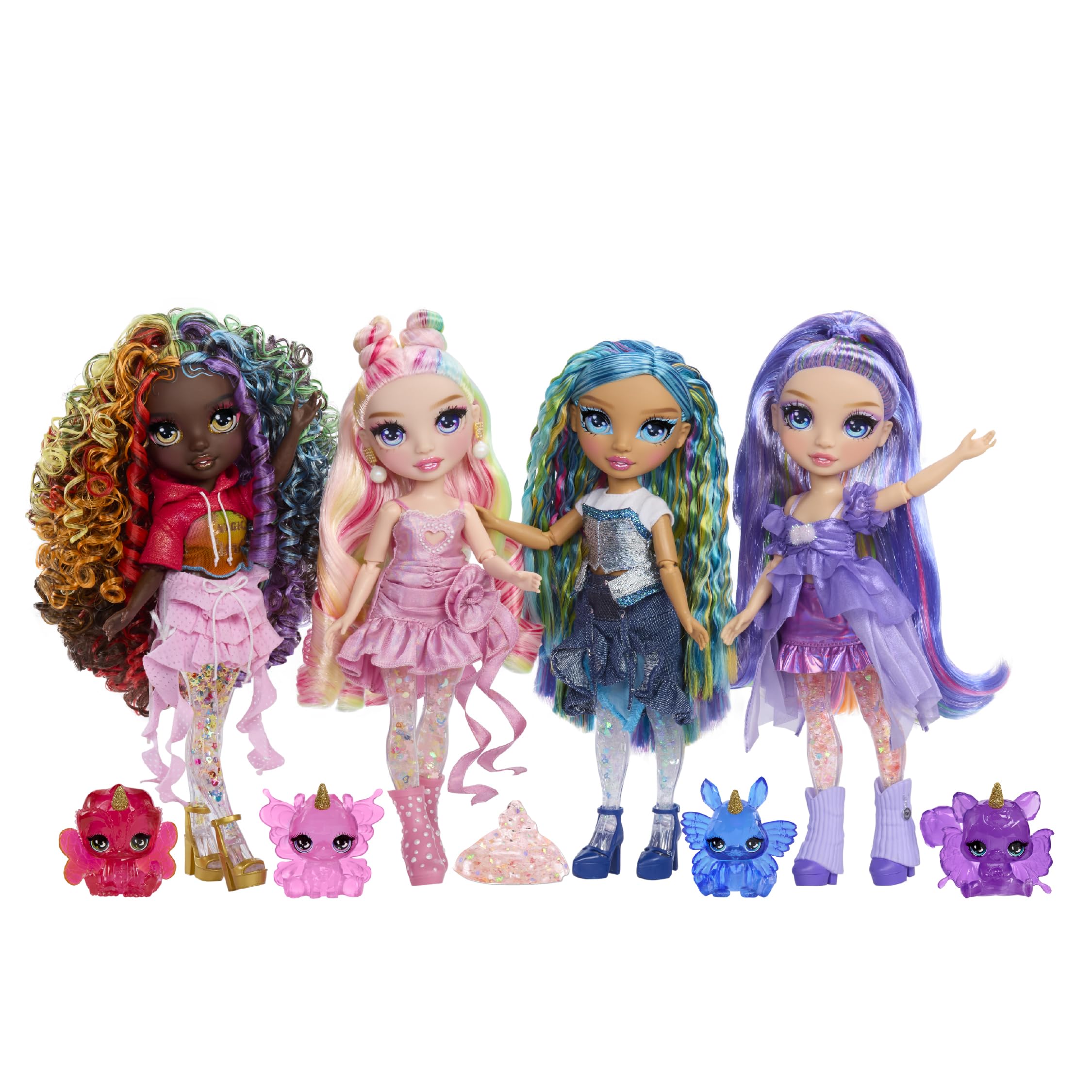 Rainbow High Rainbow Shimmers with Slime - Bella (Pink) - 28cm Fashion Doll Playset 5
