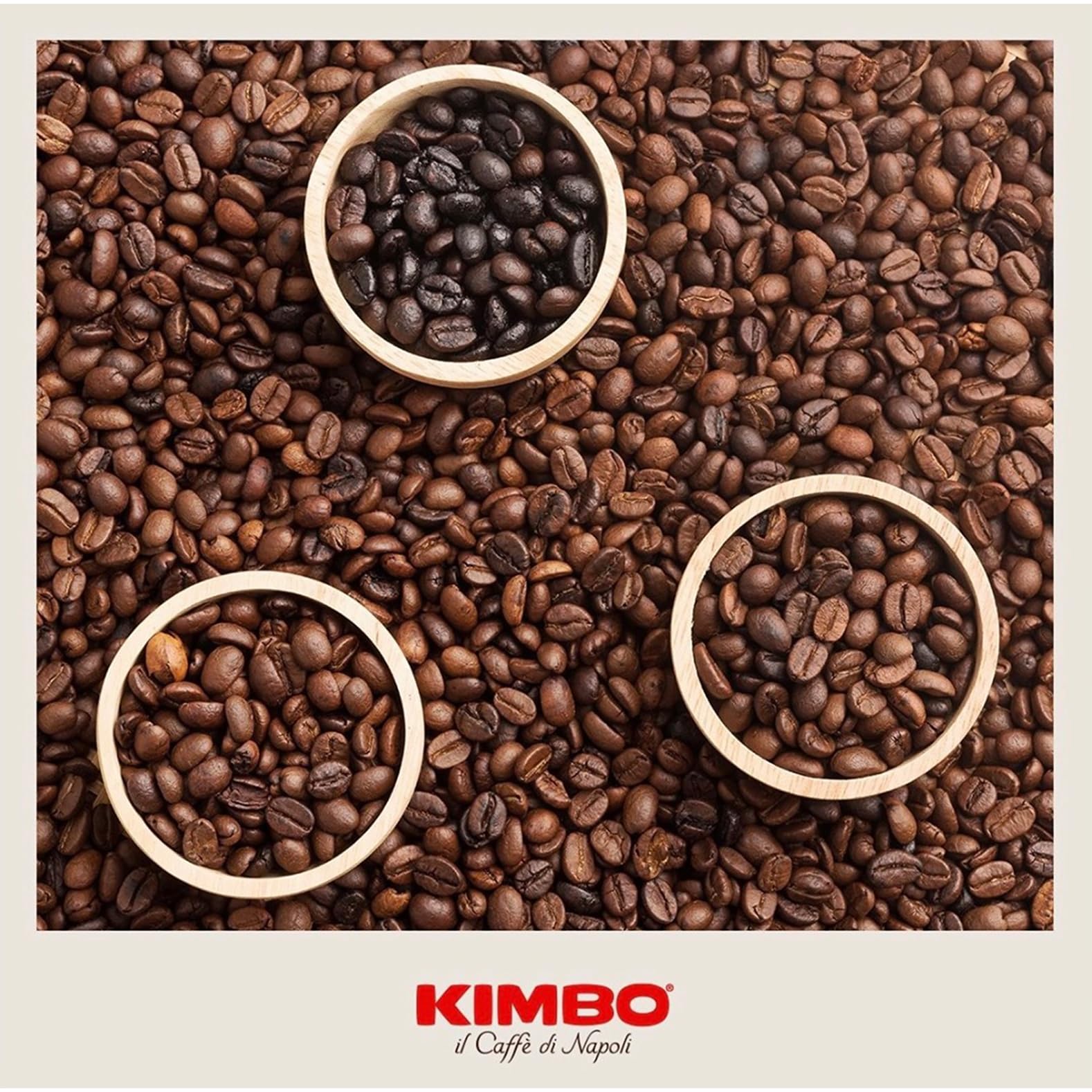 Kimbo Espresso Napoli Ground Coffee 5 x 250g - Italian Medium Dark Roast 5