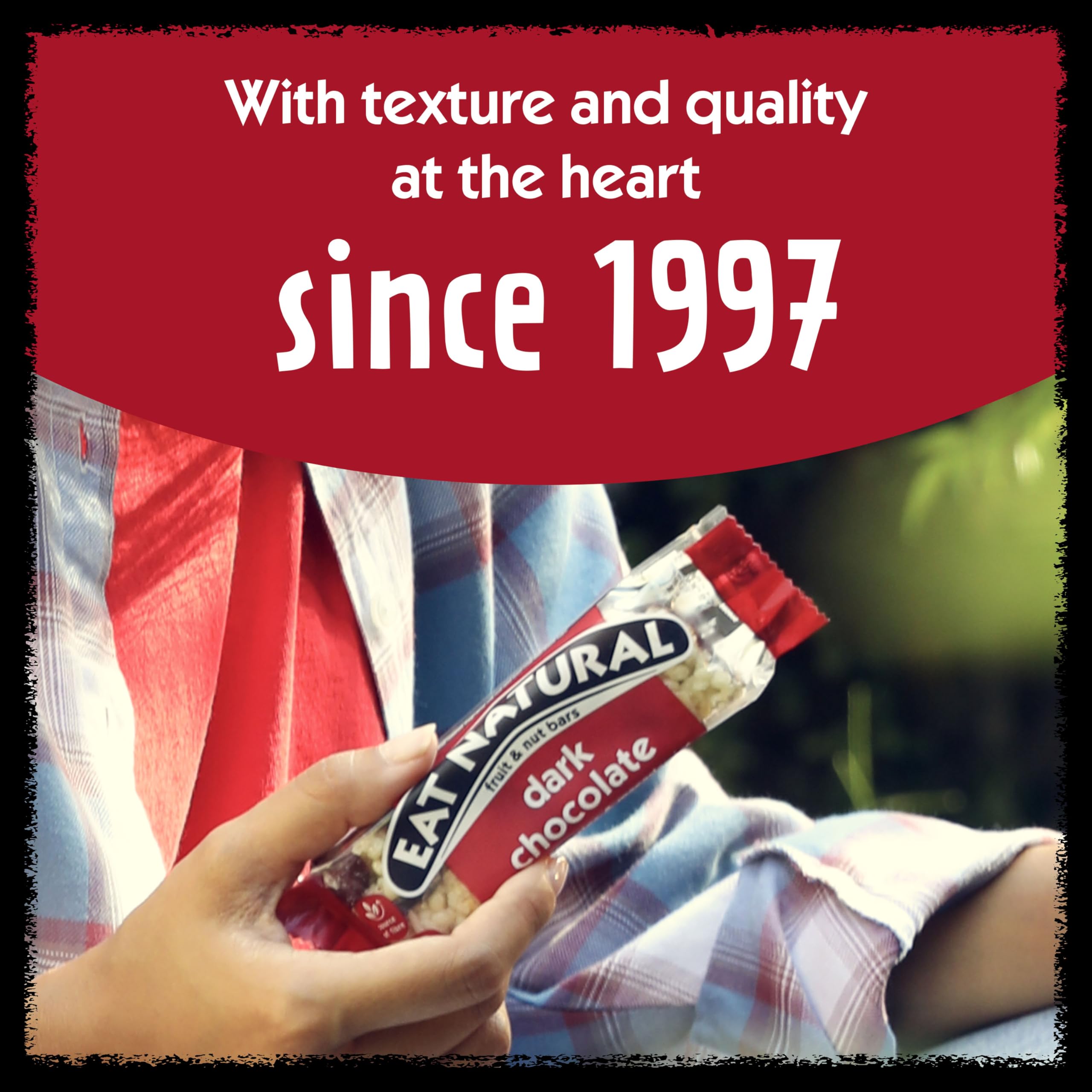 Eat Natural - Dunkle Schokolade mit Cranberries &amp; Macadamias Frucht- und Nussriegel 6