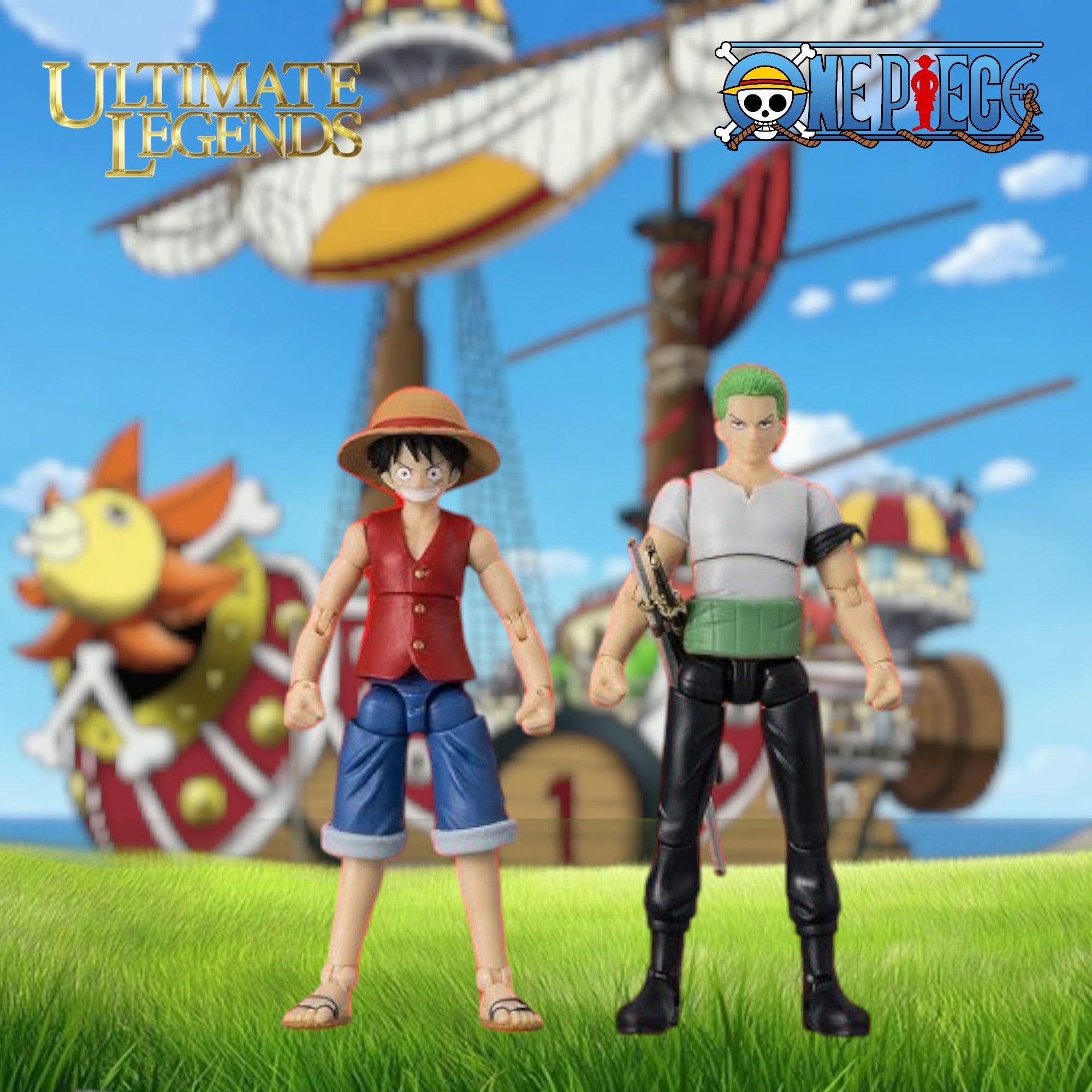 BANDAI Ultimate Legends Zoro Action Figure - 12.5cm Posable Anime Figure with 3 Swords 7