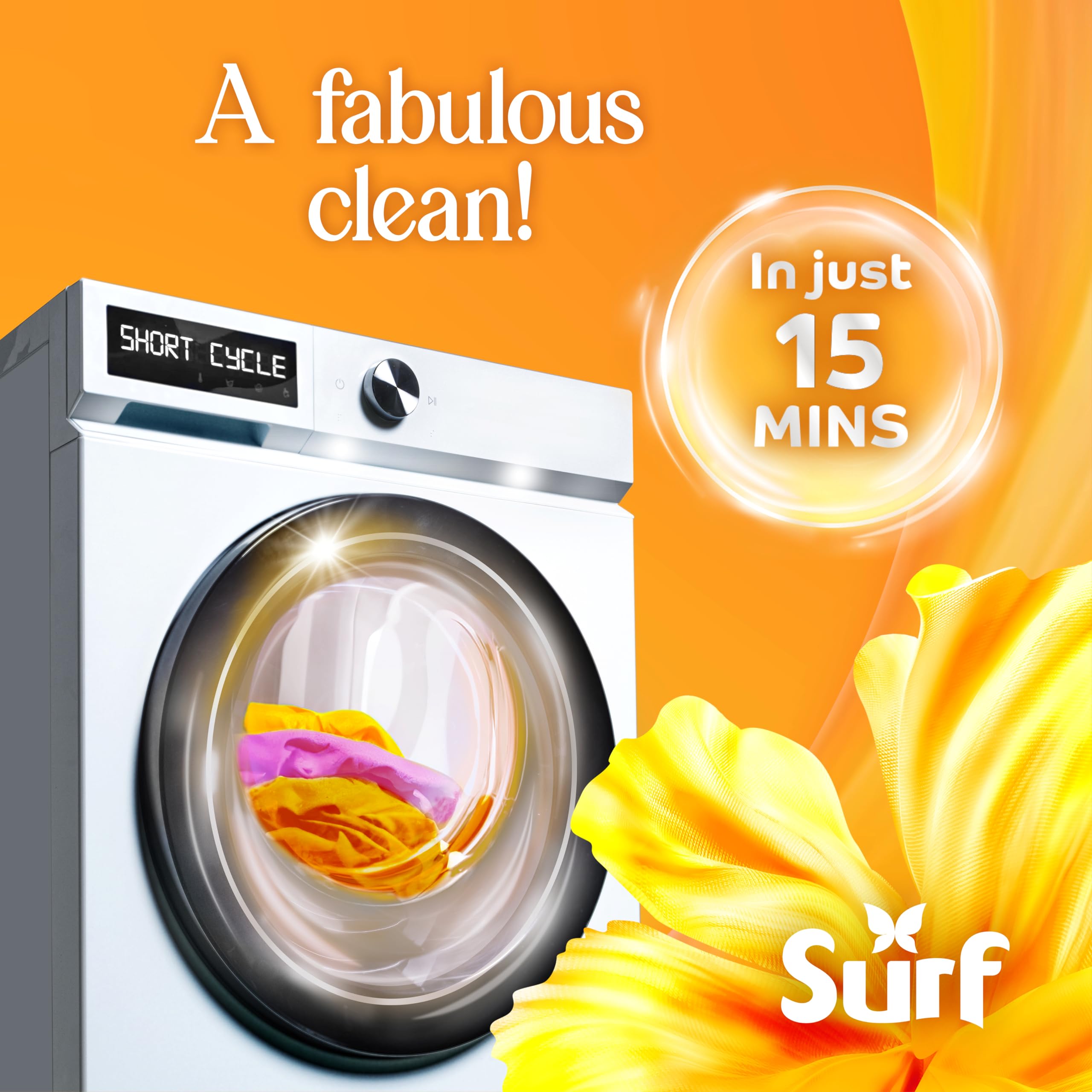 Surf - Magnifi-Scent Wash Sunshine Blossom Laundry Liquid for Short Cycles 3