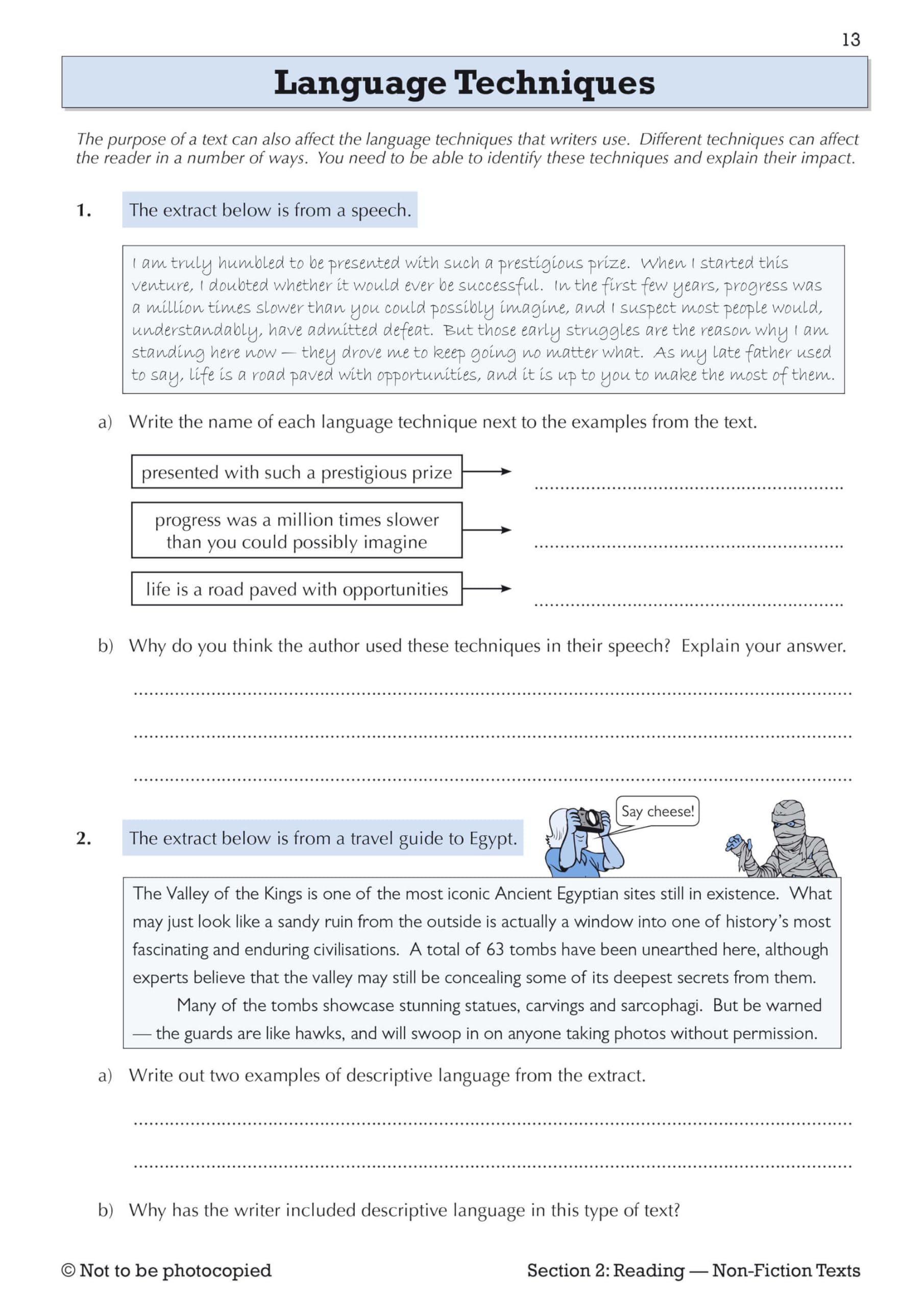 CGP New KS3 English Year 8 Targeted Workbook - Practice Questions & Answers | Paperback 3