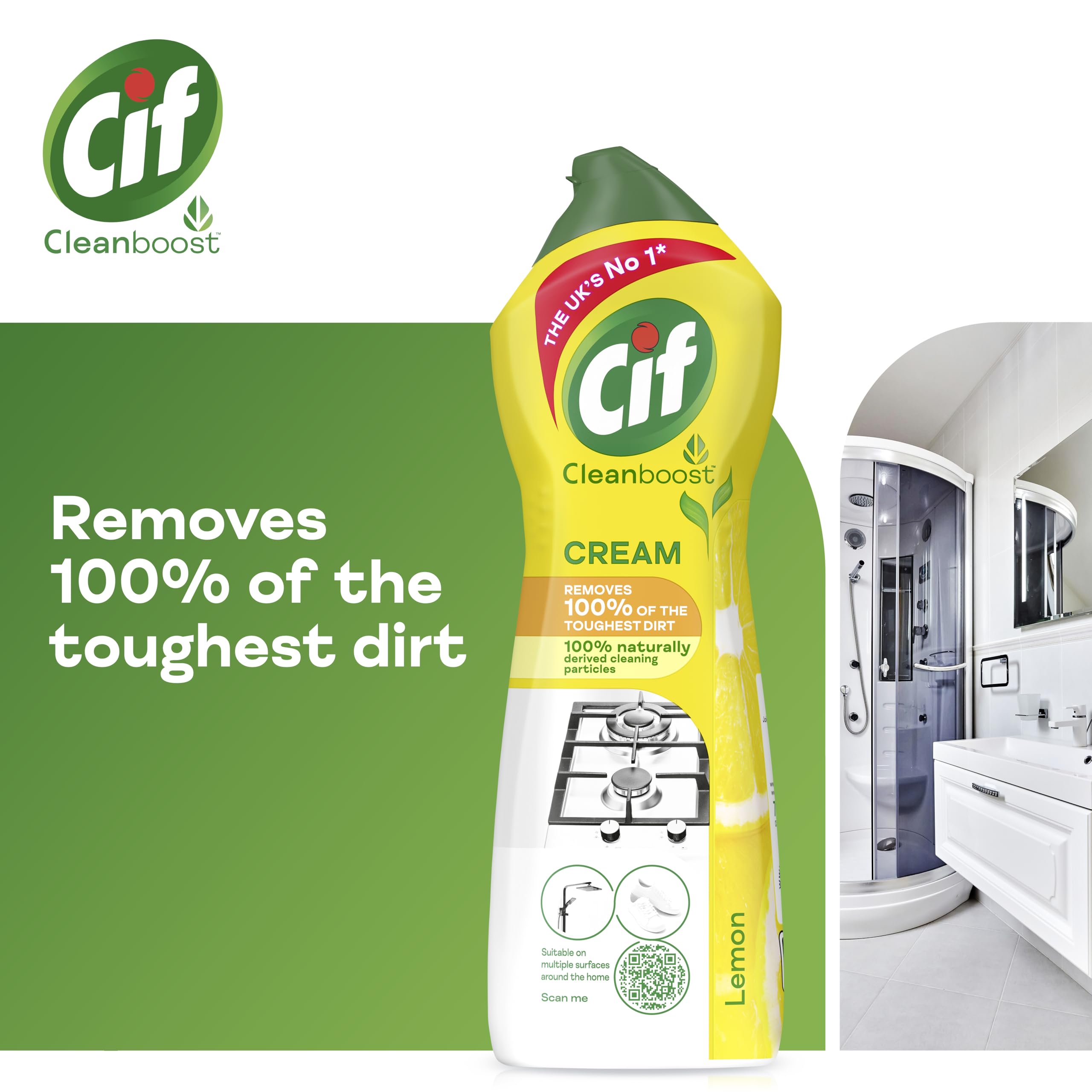 Cif - Lemon Cream Cleaner Multipurpose Surface Cleaner (940g) 7