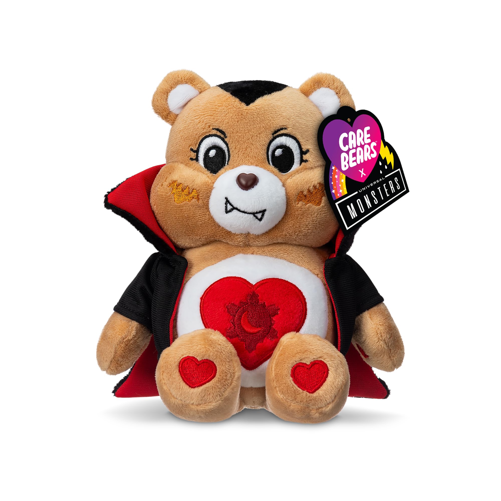Care Bears x Universal Monsters - Tenderheart as Dracula 22cm Plush Toy for Kids 4+