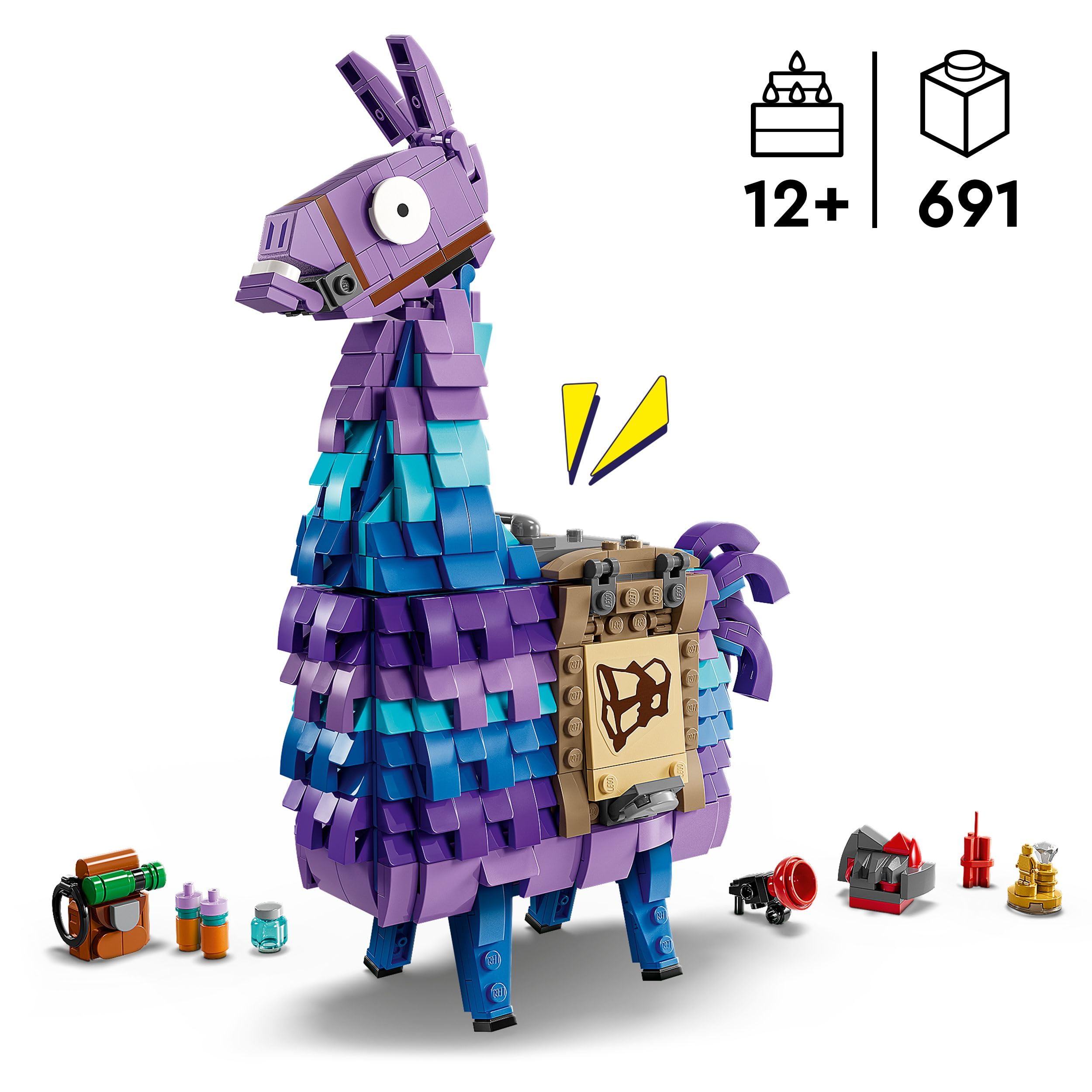 LEGO Fortnite Supply Llama 77071 - Building Set with Movable Head & Gaming Accessories 4