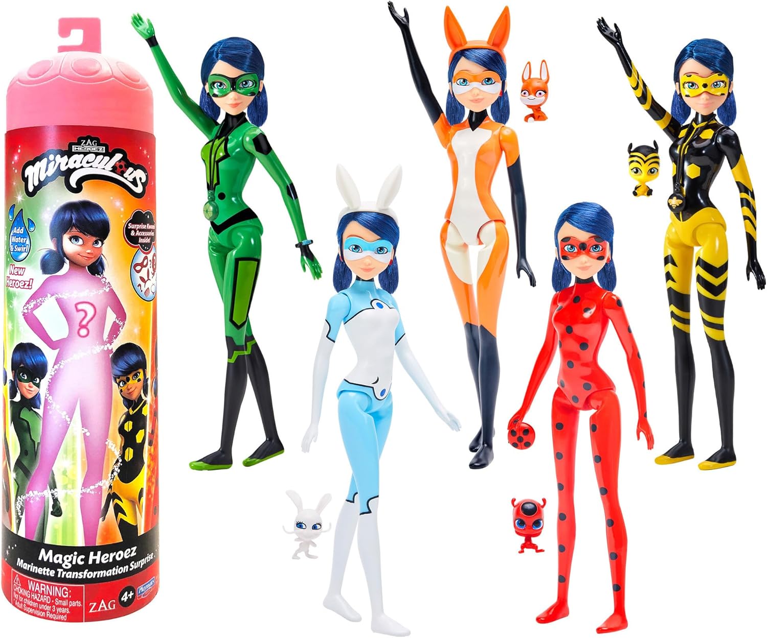 Miraculous Ladybug Magic Heroez Reveal Colour Change Doll - Bandai, 4+ Years