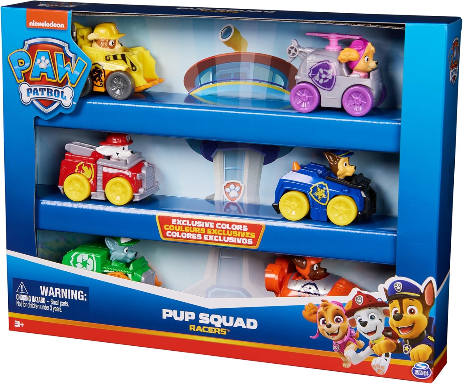 Paw Patrol: Pup Squad Racers 6-Piece Vehicle Gift Set - Action-Packed Toy Cars for Kids 4