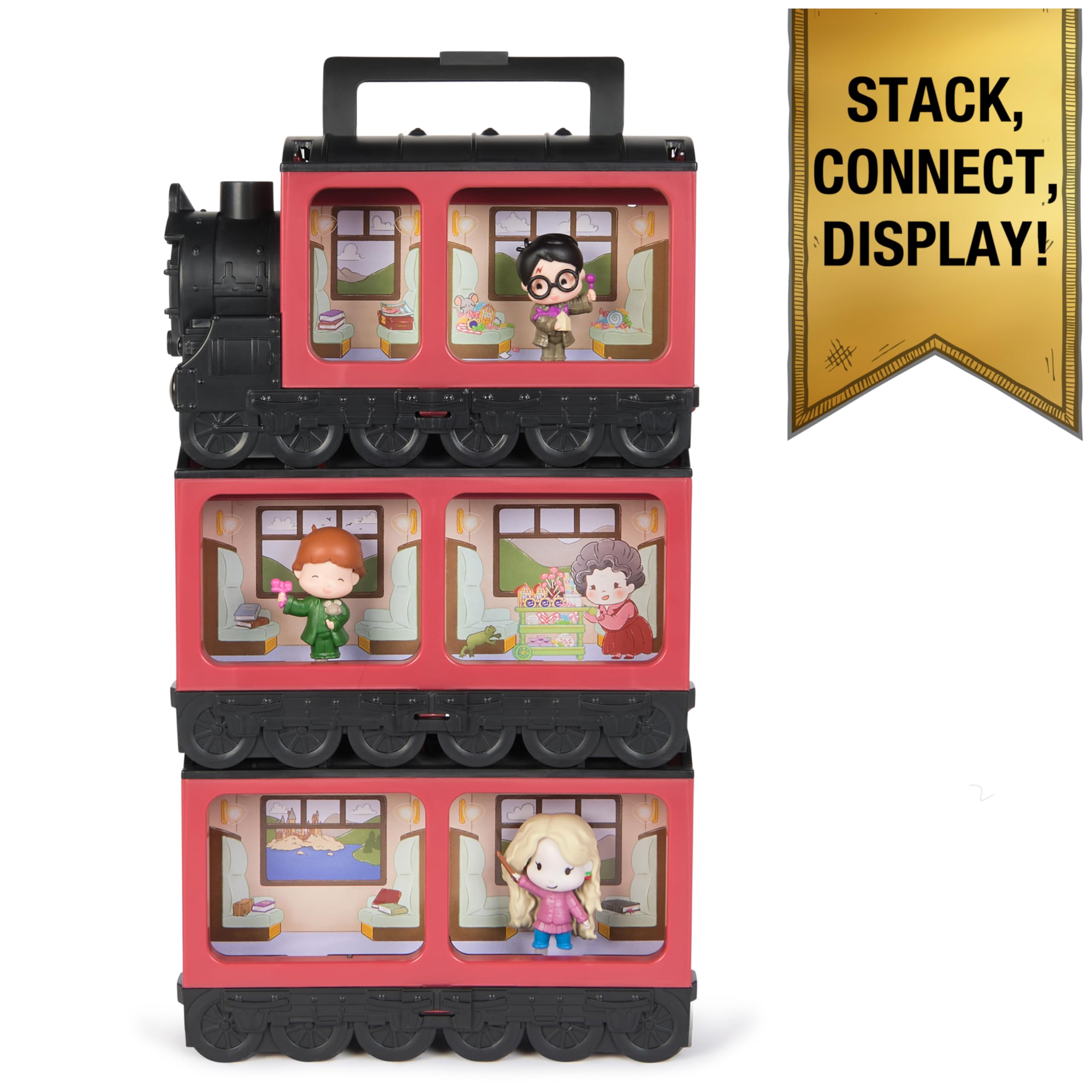 Micro Magical Moments Hogwarts Express Collectibles Case - 3 Exclusive Harry Potter Figures, Holds 22 Mini Figures 7