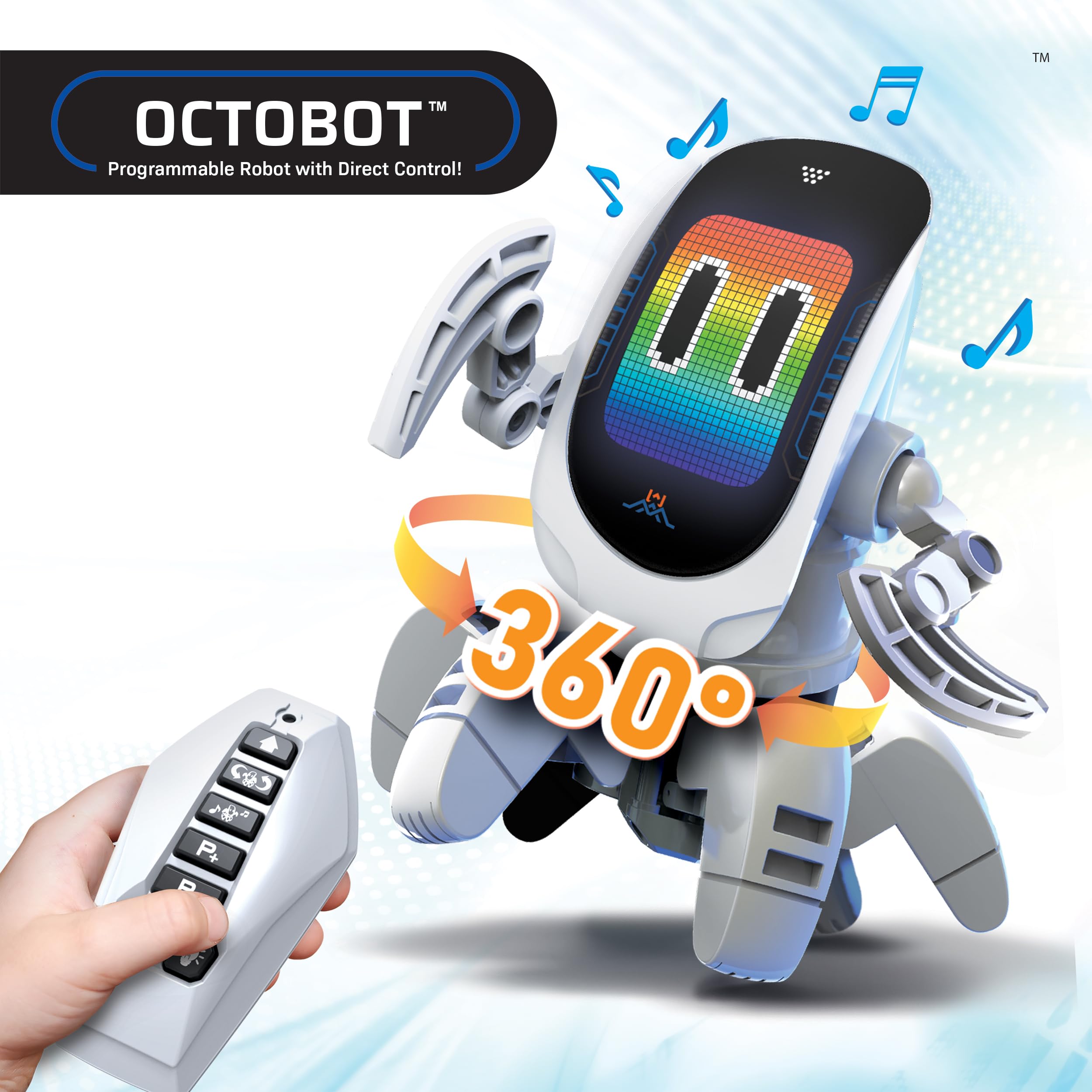 SilverLit YCOO Octobot Interactive Robot Toy with 6 Legs and LED Face