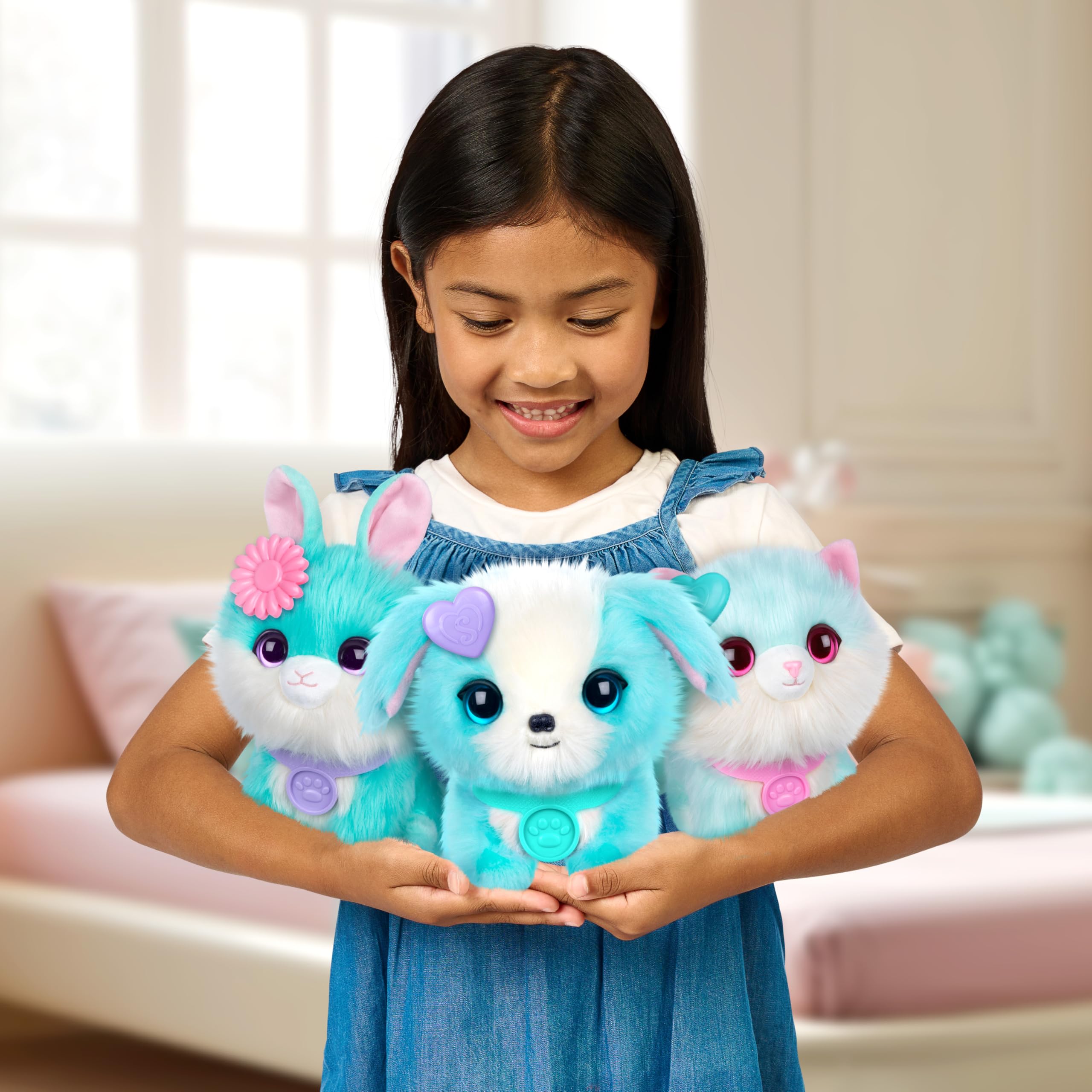 Scruff-a-Luvs Pet Scruffs Blau – Wasch- und Enthüllungs-Mysteriöses Plüschtier, 19 cm groß 4