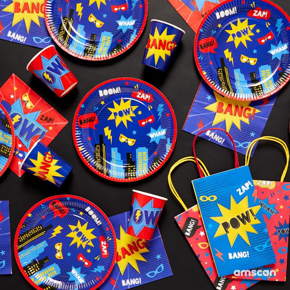 Amscan Superhero Birthday Party Paper Table Cover - 1.8 m 4