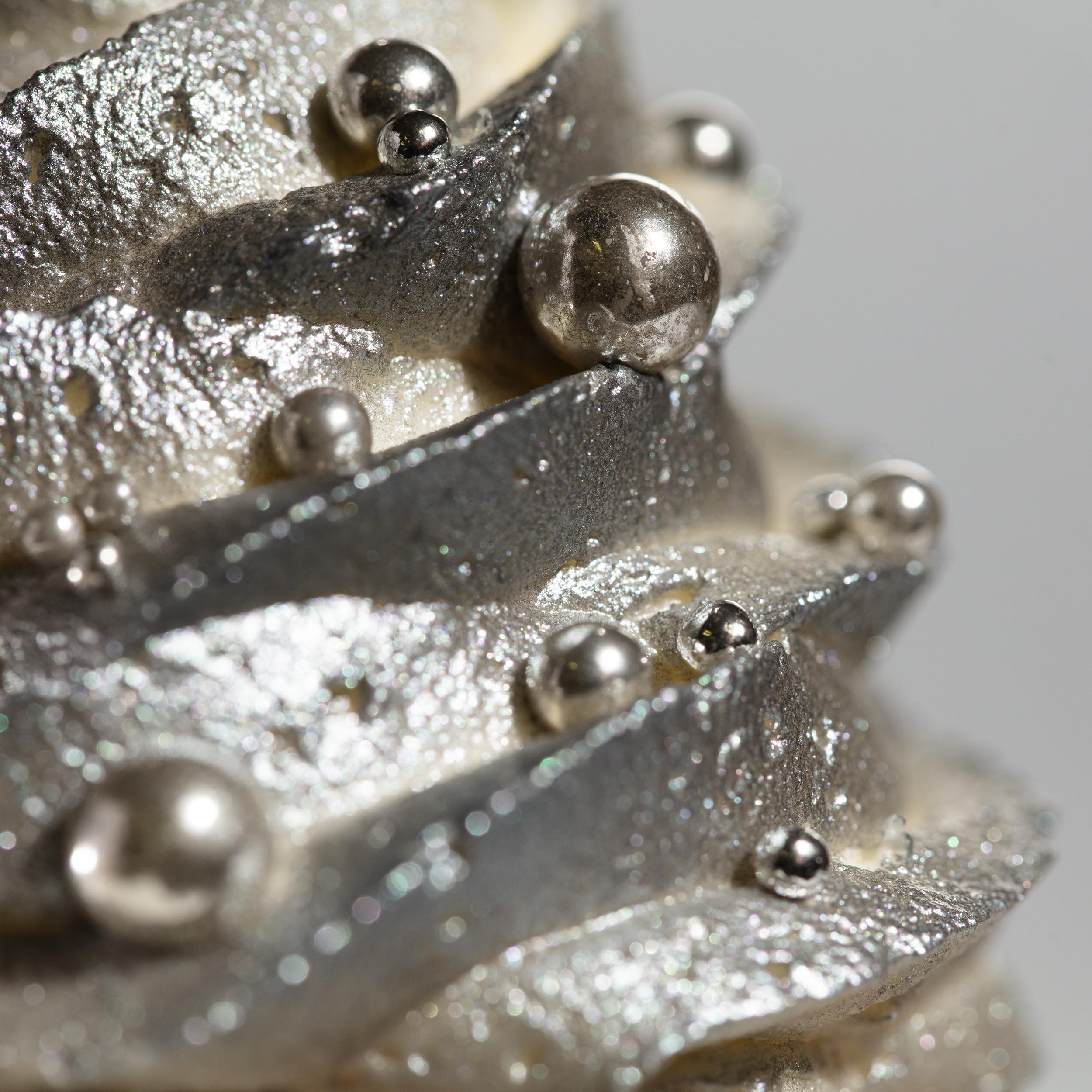 PME Silberne Zuckerperlen – essbare Kuchendekorationen (25 g, 4 mm) 3