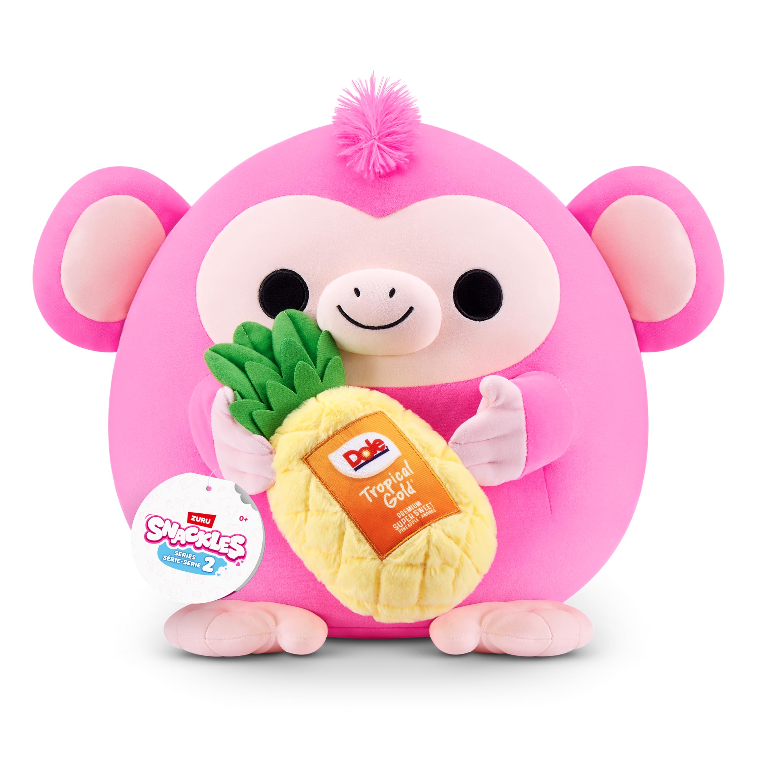 Snackles Dole Pineapple Monkey Plush Toy - 20 cm Soft Cotton Stuffed Toy | Series 2 Wave 2 1