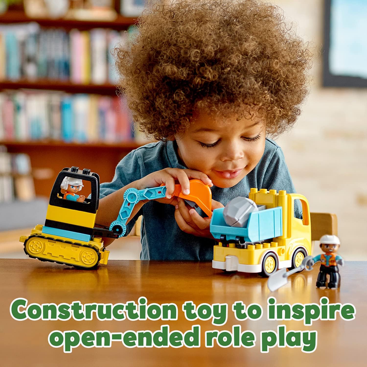 LEGO DUPLO Town Truck & Tracked Excavator Construction Playset for Toddlers 2+ 12