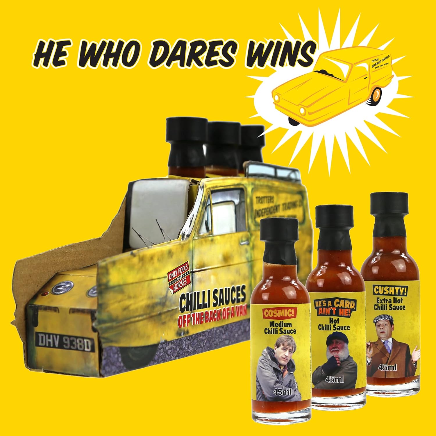 Kimm & Miller - Only Fools and Horses Chilli Sauce Gift Set 3