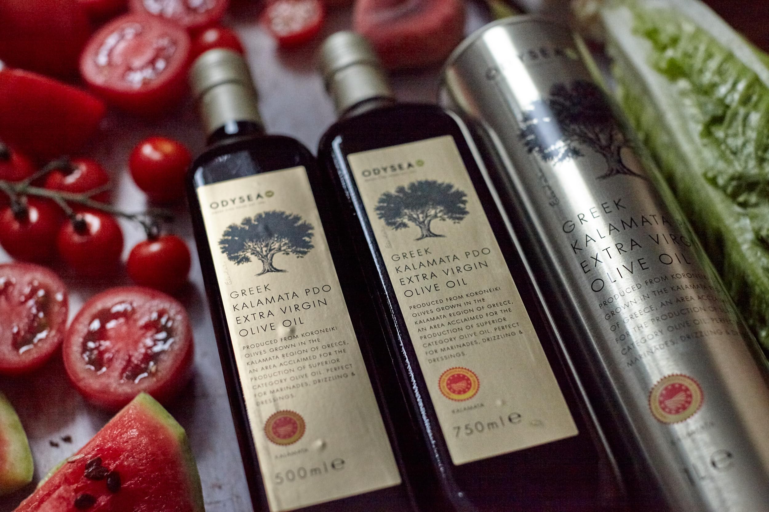 Odysea Griechisches Kalamata PDO Natives Olivenöl Extra, 1-Liter-Glasflasche 3