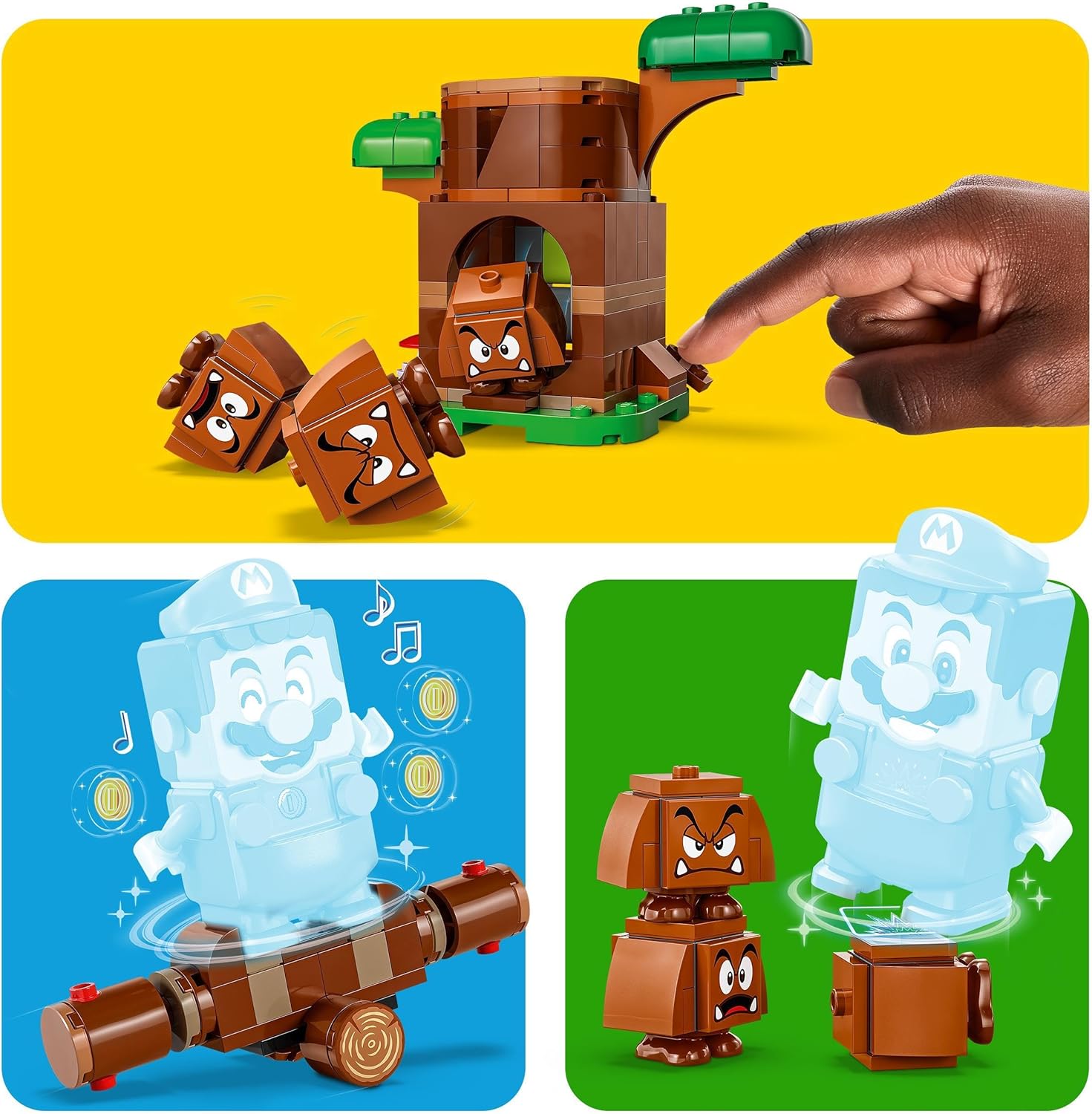 LEGO Super Mario Goombas’ Playground Set - 3 Goomba Figures & Interactive Playset for Kids 7+ 3