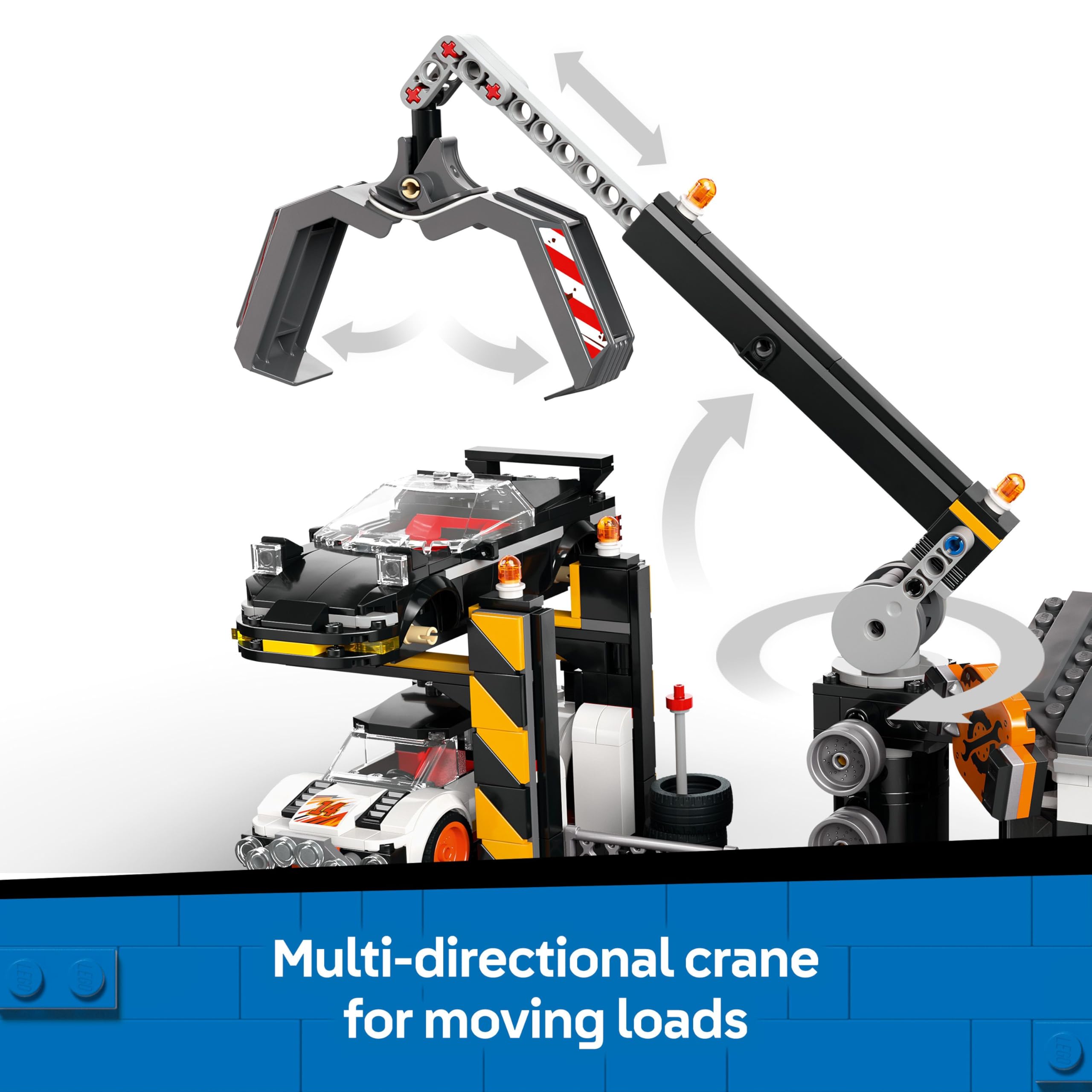 LEGO City Scrapyard with Cars - Construction Toy with Crane, Crusher & 871 Pieces 6