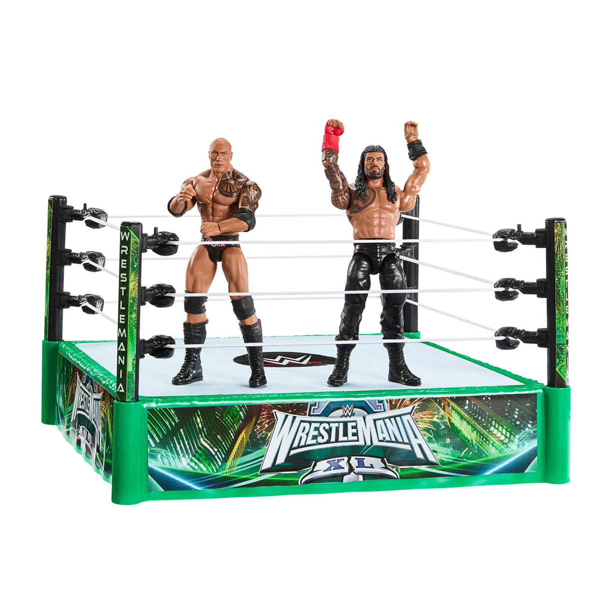 Mattel WWE Bloodline Rules Playset with Ring & 2 Action Figures - 6 Inch Scale
